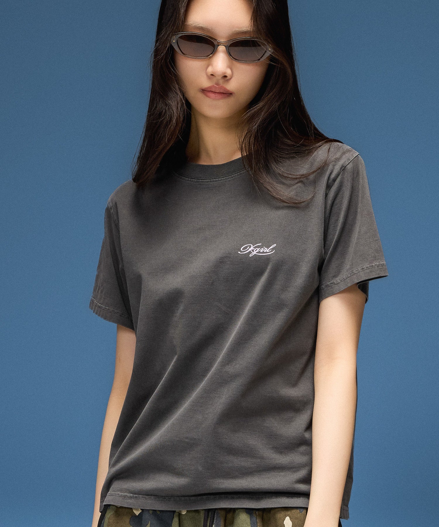 FADED LOGO AND NUMBER S/S TEE