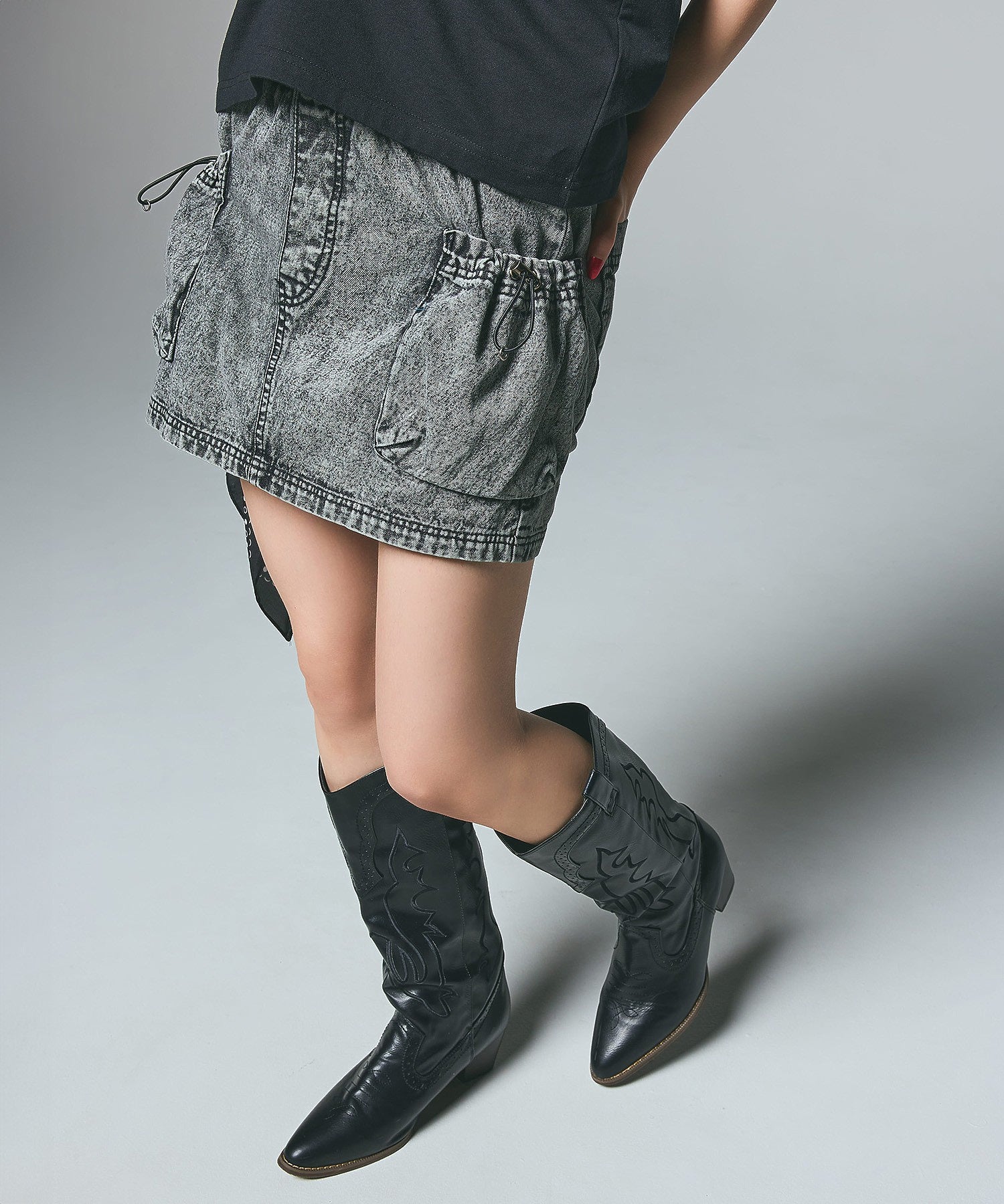 DENIM EASY MINI SKIRT