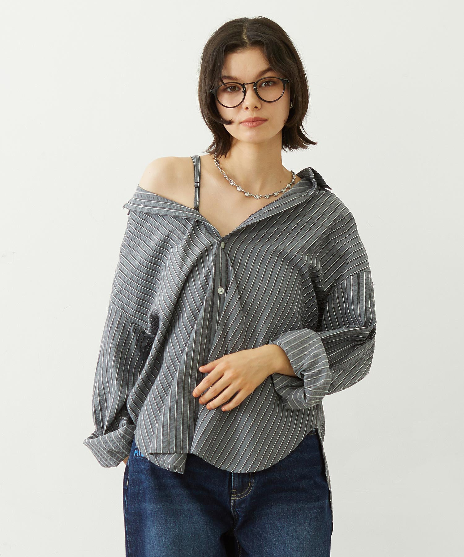 2WAY OVERSIZED SHIRT