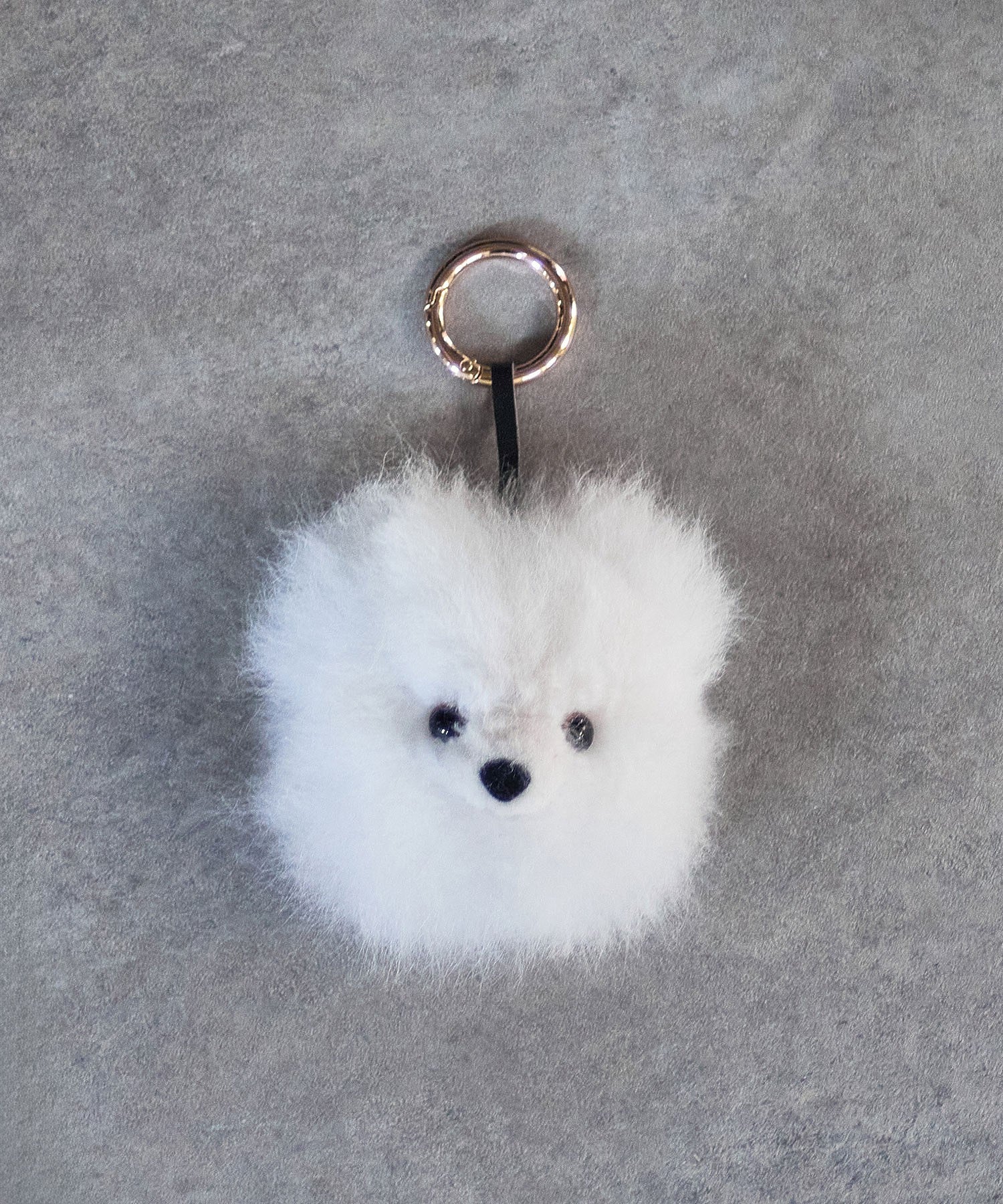COSY/SMALL BEAR HEAD BABY ALPACA KEY RING