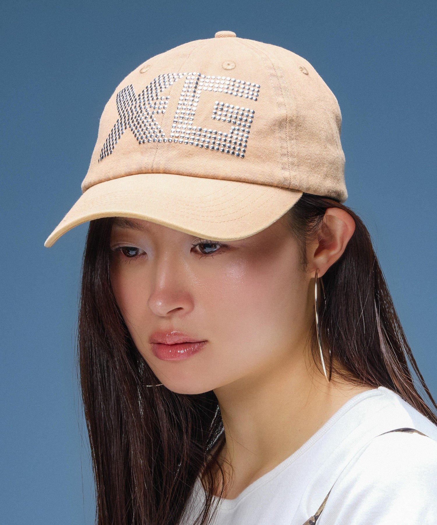 LOGO MARK STUDDED 6PANEL CAP
