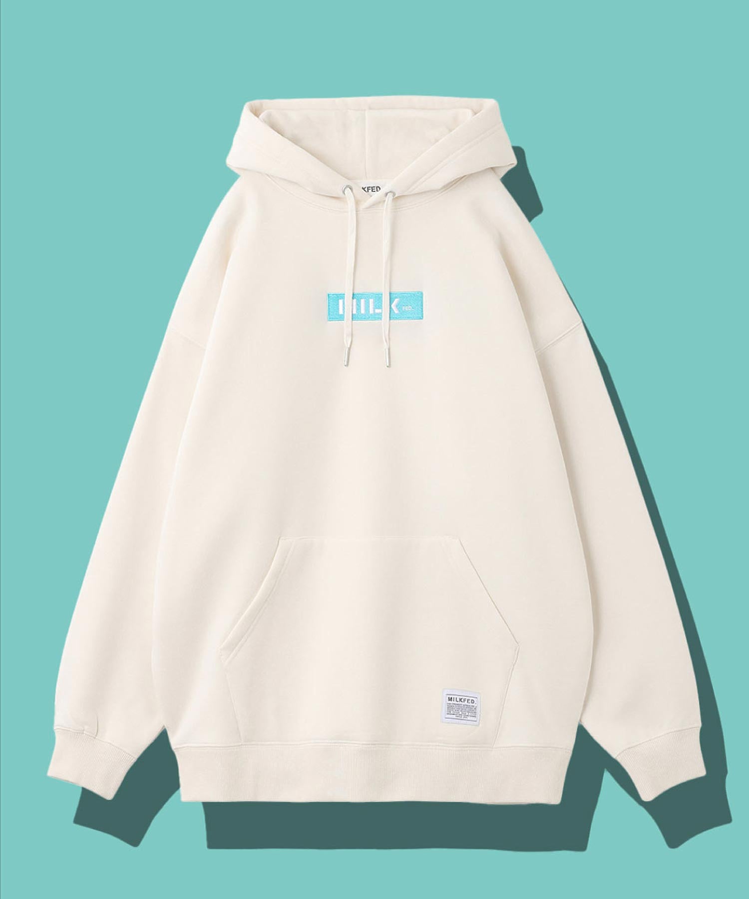 EMBROIDERED BAR BIG SWEAT HOODIE LIMITED COLOR MILKFED.