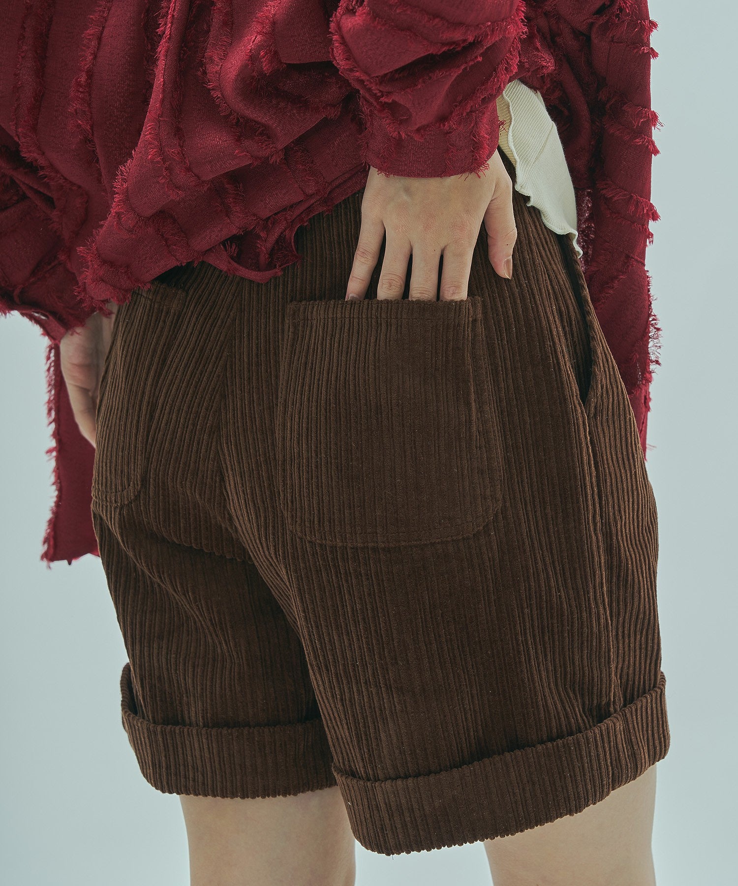 CORDUROY SHORT PANTS