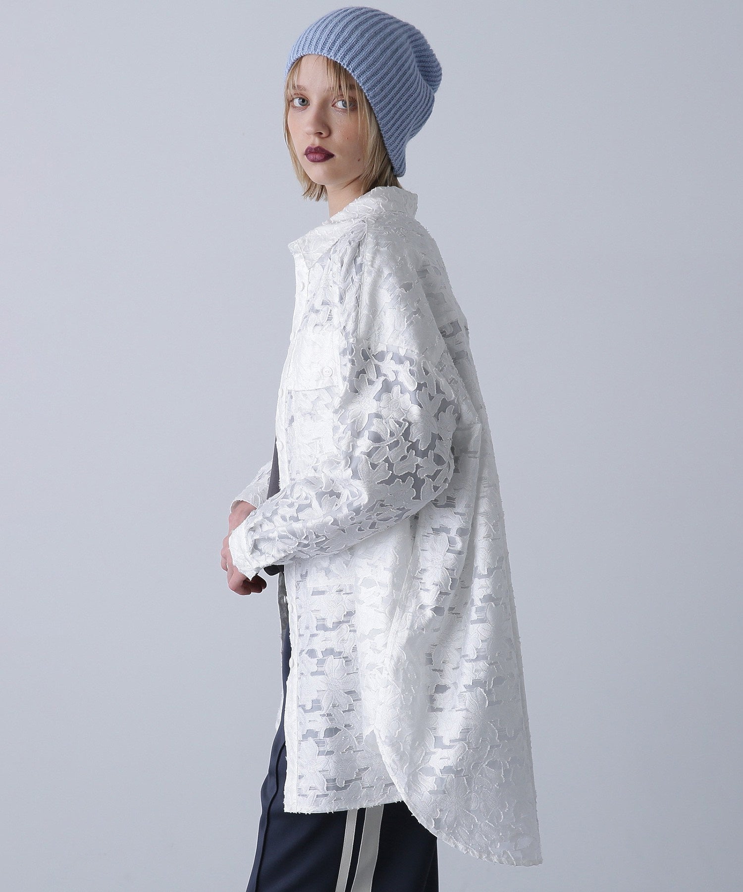 GENE HEAVENS/フラワーシアードビー ワークポケットビッグシャツ