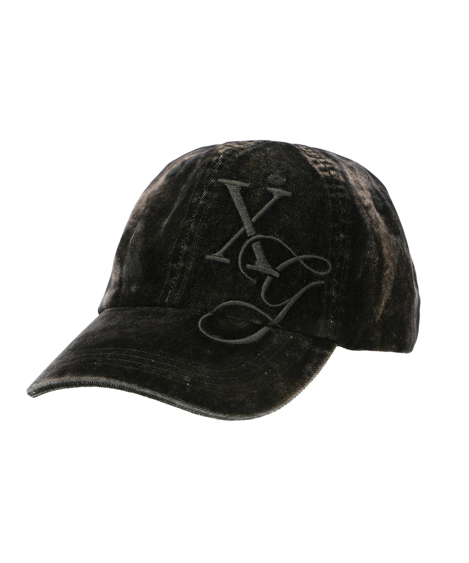 FLOCKED DENIM 6PANEL CAP