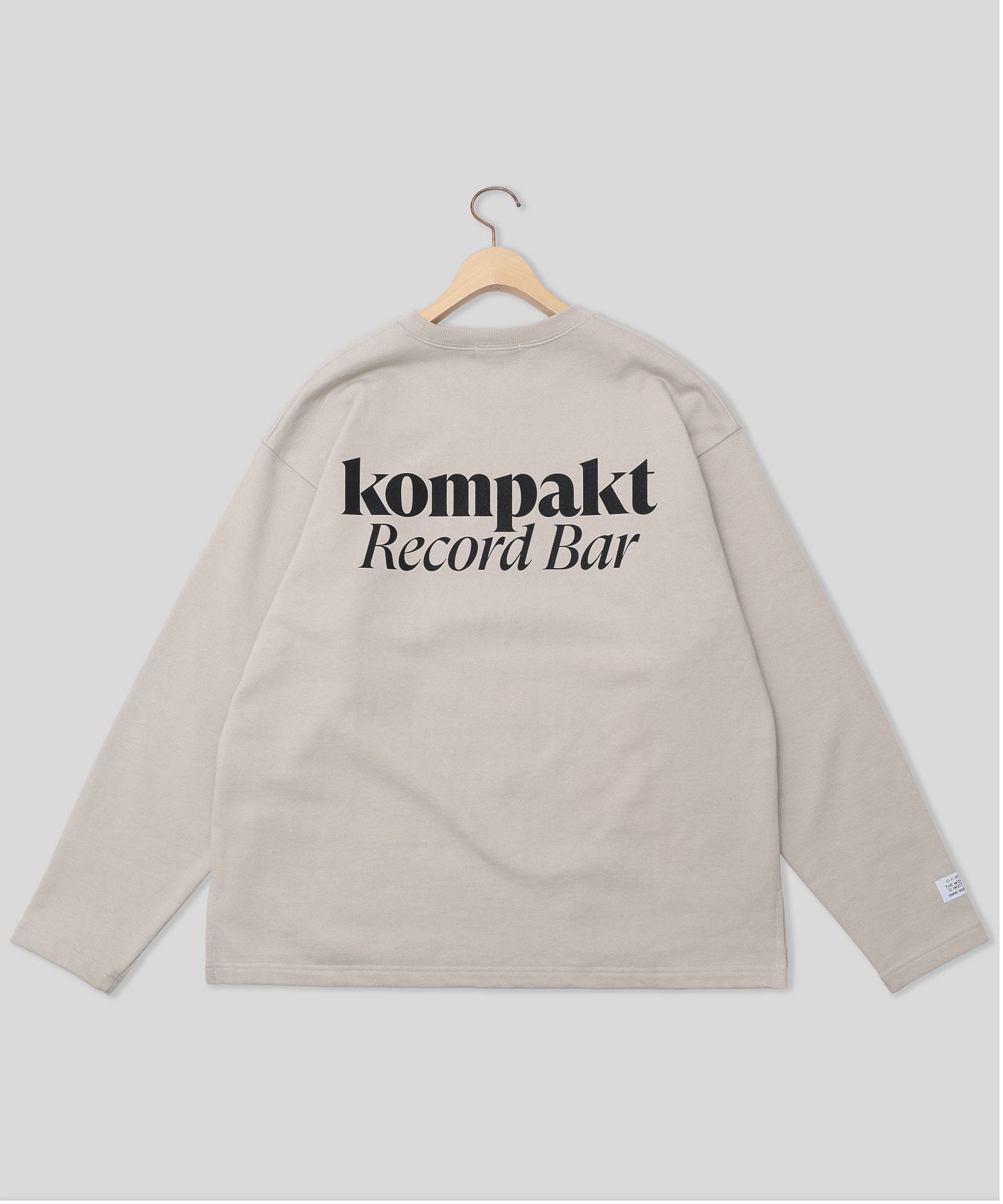KOMPAKT RECORD BAR/コンパクト レコード バー/BASIC LOGO LONG SLEEVE SWEAT KRB2037