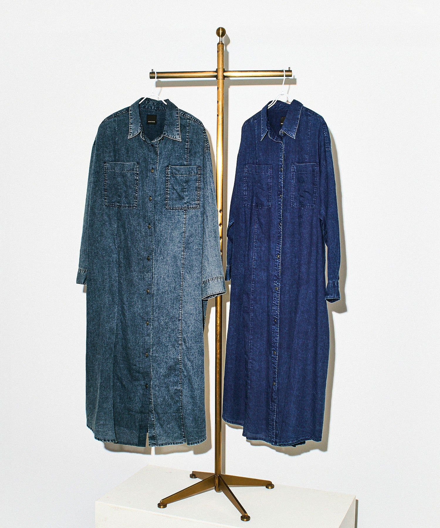 【WEB・一部店舗限定】DENIM LIKE SHIRT DRESS