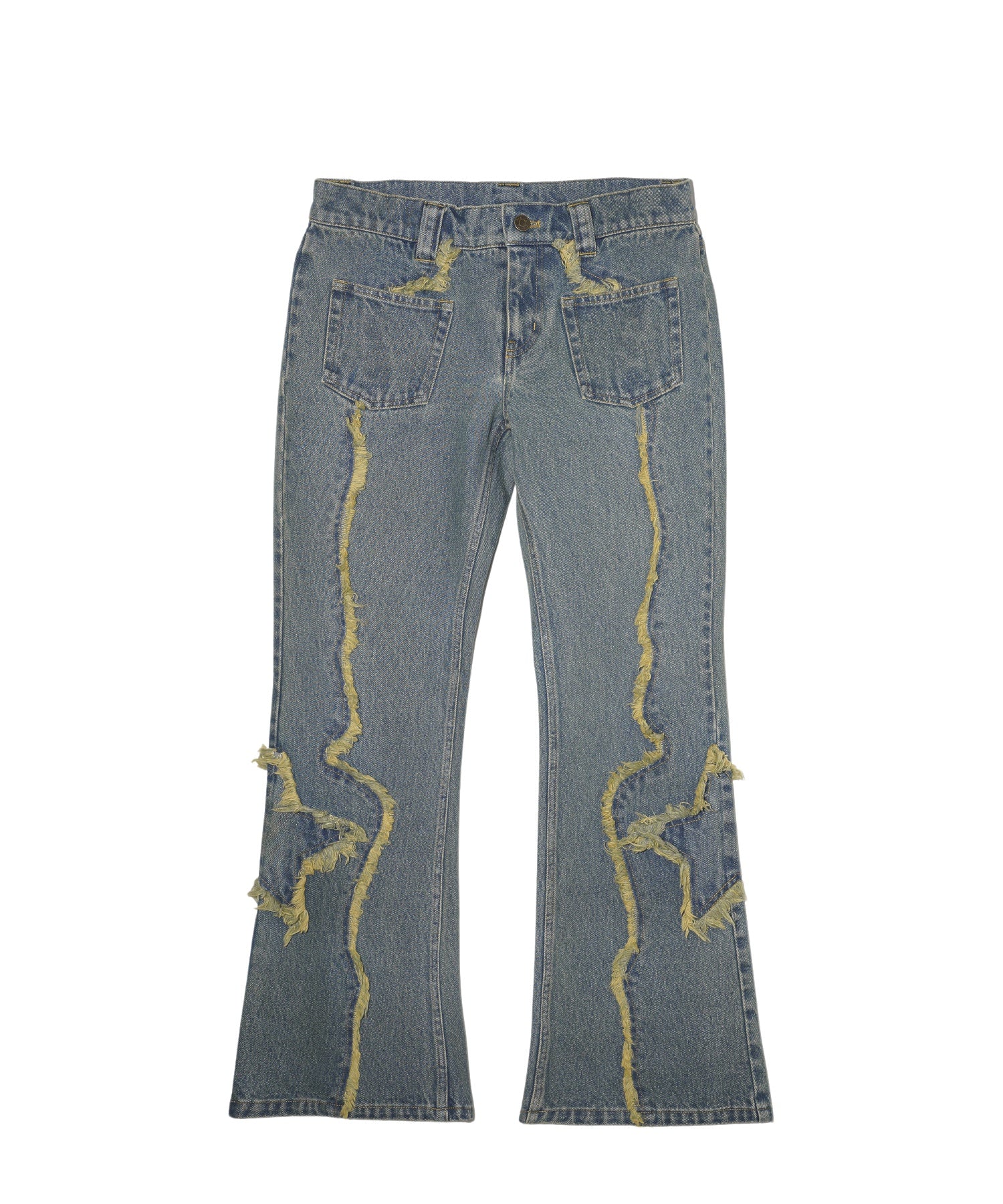 STAR PATCH DENIM PANTS