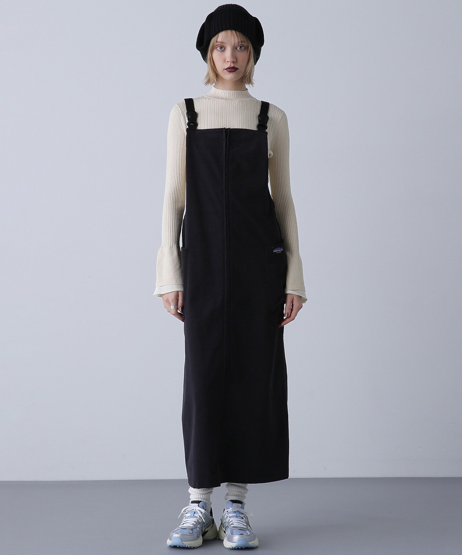 GENE HEAVENS×THOUSAND MILE<br><br>サウザンドマイル コラボレーション フロントジップ サロペット