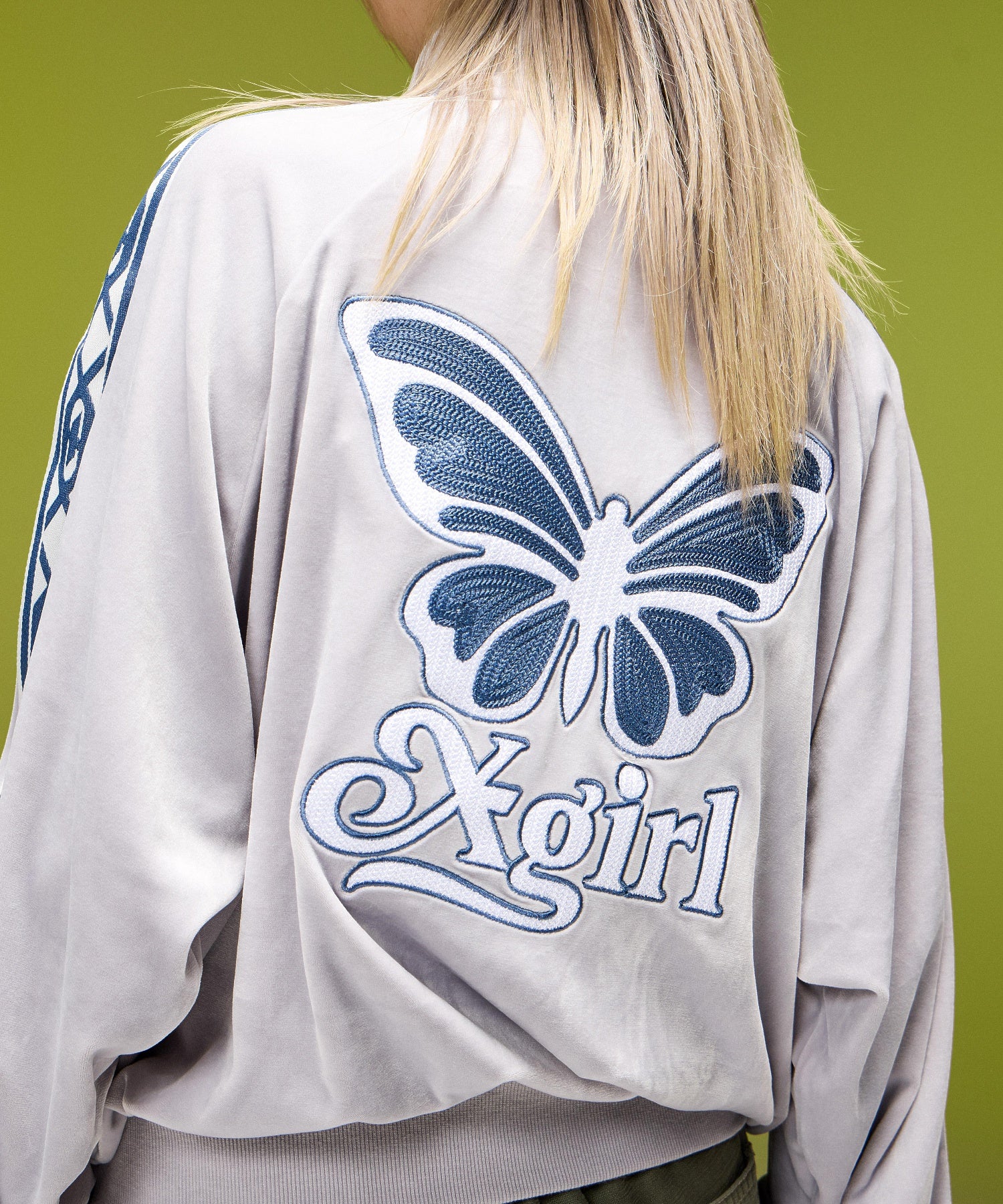 BUTTERFLY VELOUR TRACK JACKET