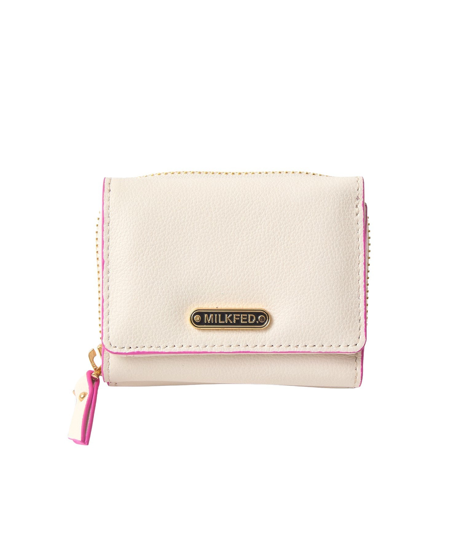 LOGO TRIFOLD LEATHER WALLET
