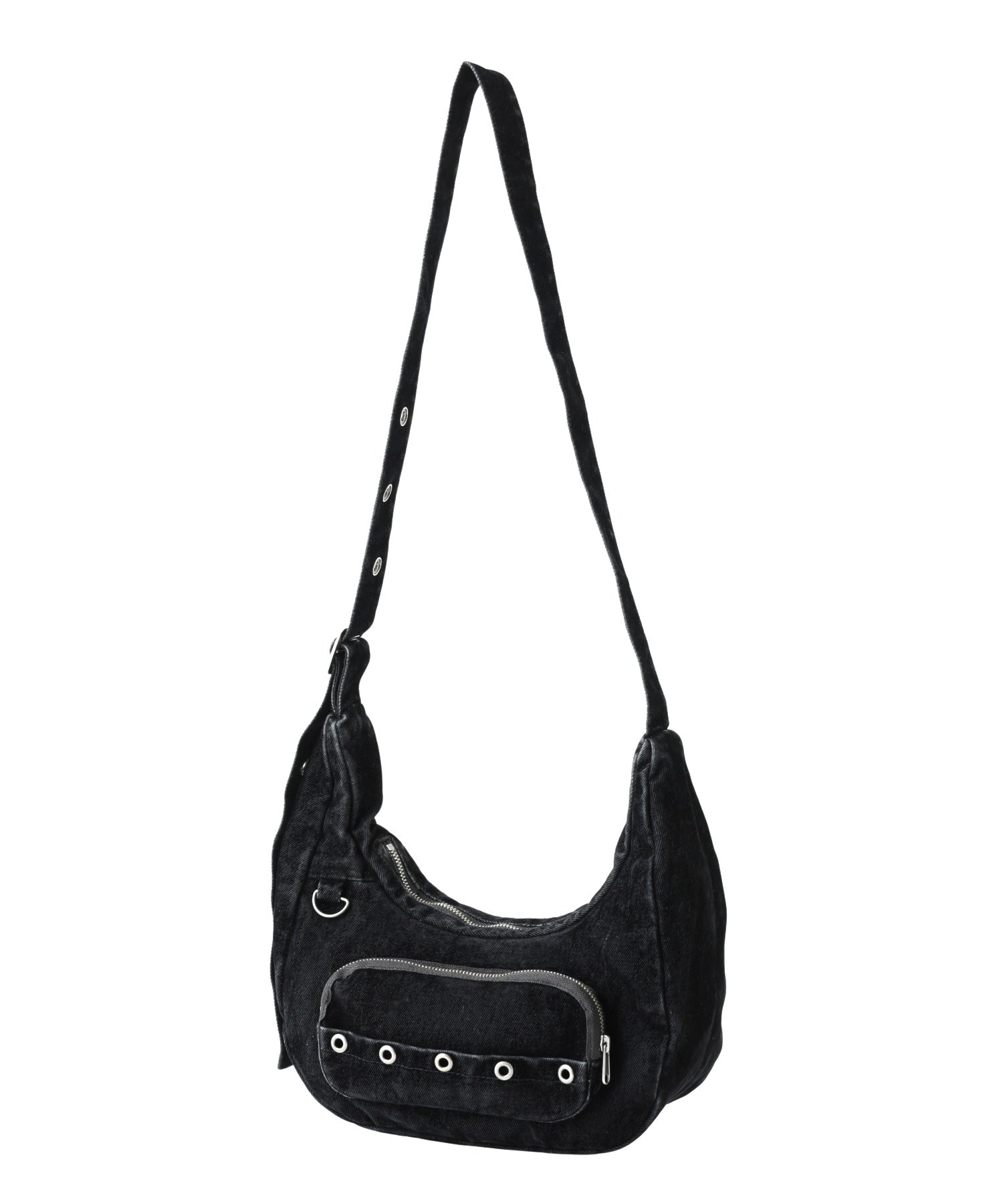 FLOCKED DENIM BAG
