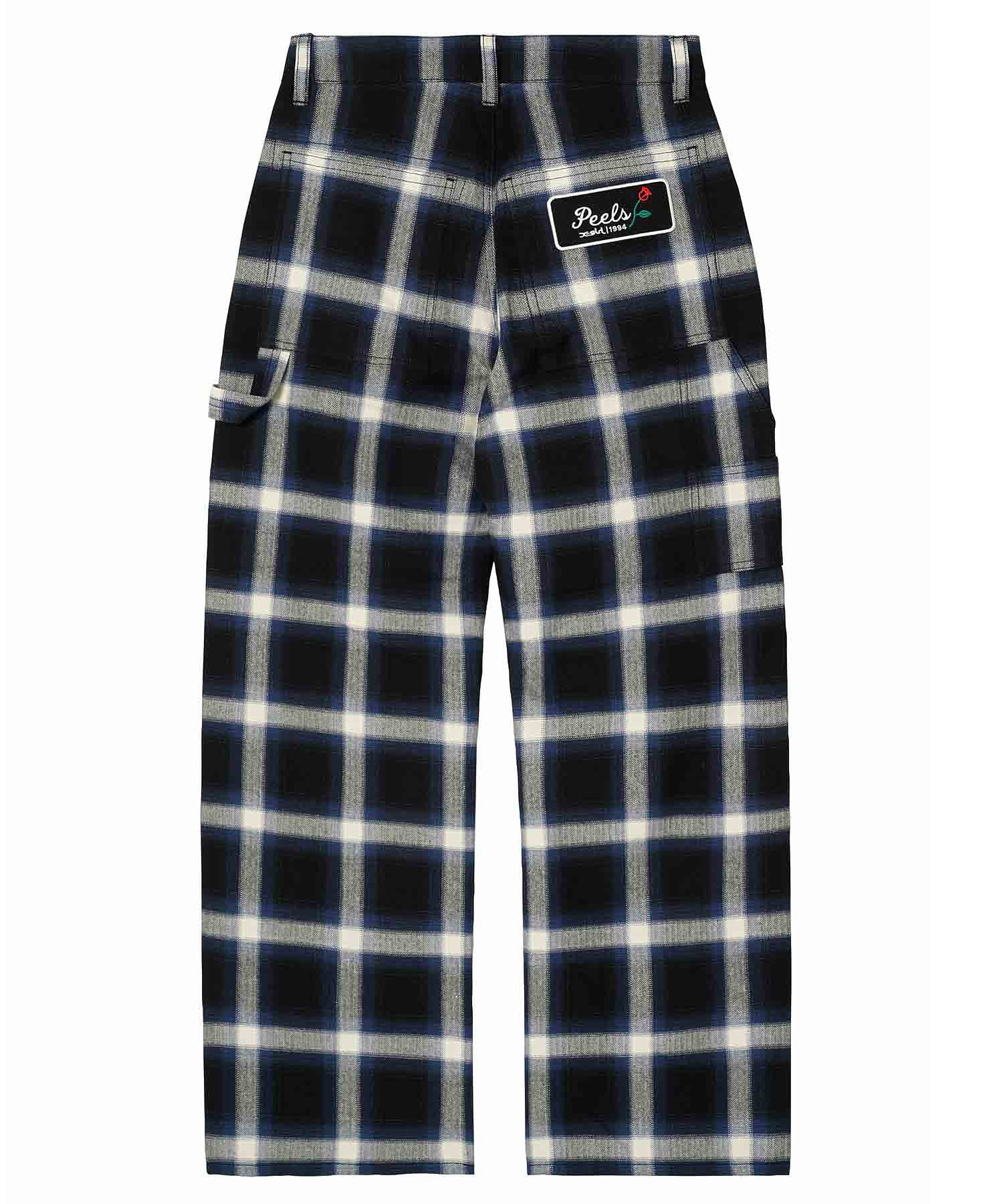 X-girl × Peels PLAID PAINTER PANTS