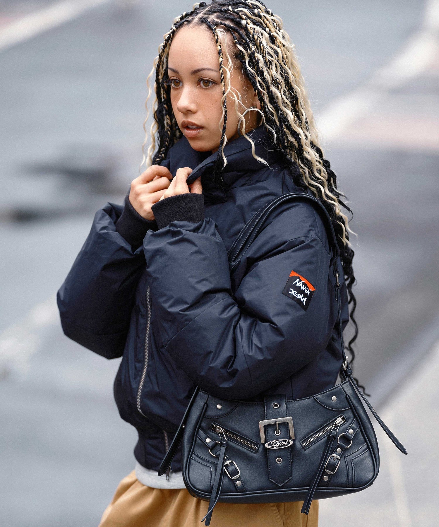 X-girl x NANGA PUFFER JACKET