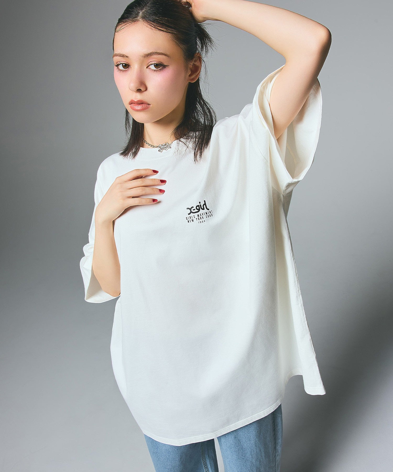 COLLAGE CAMO FACE S/S BIG TEE DRESS