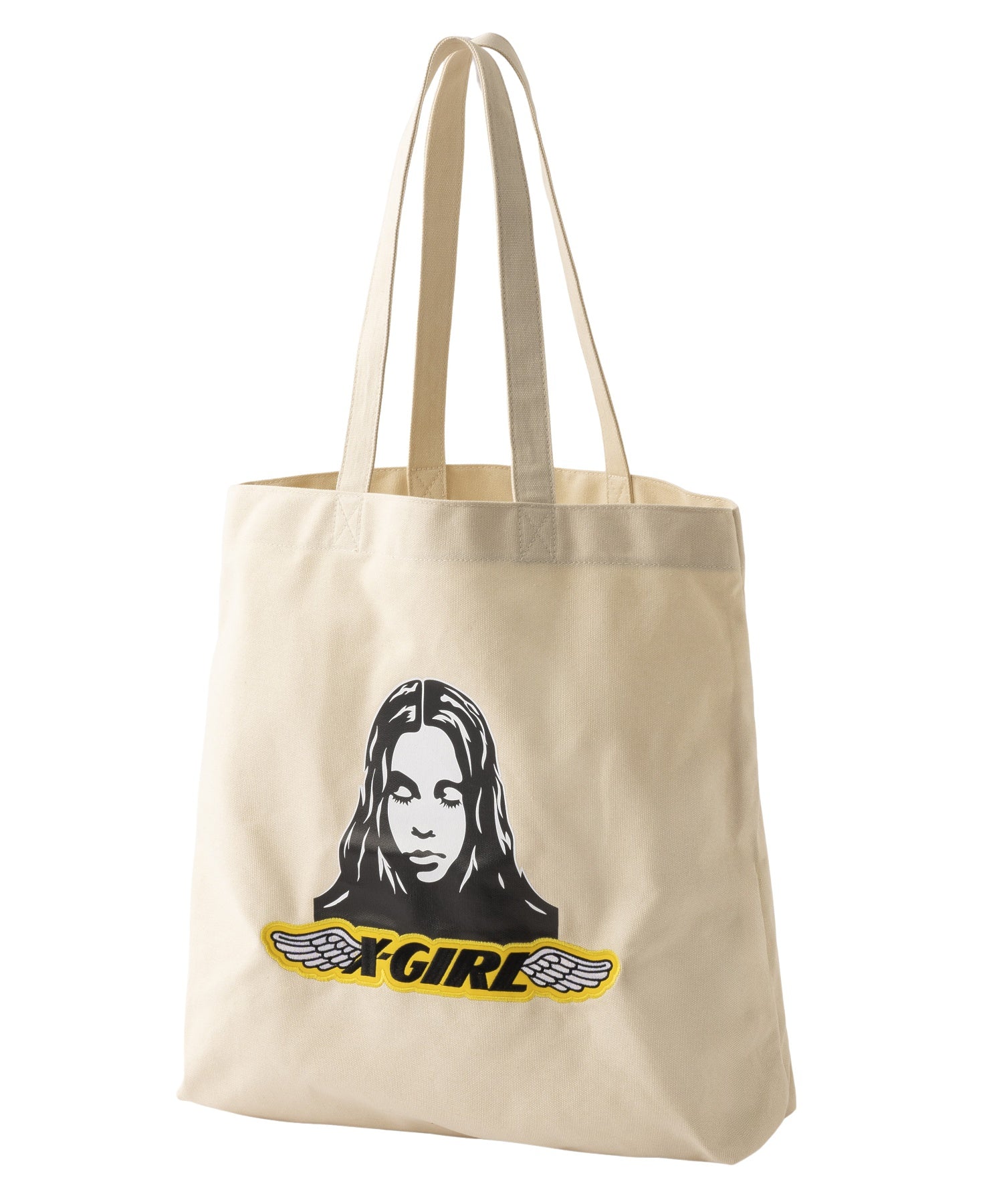 ANGEL FACE PATCH TOTE BAG