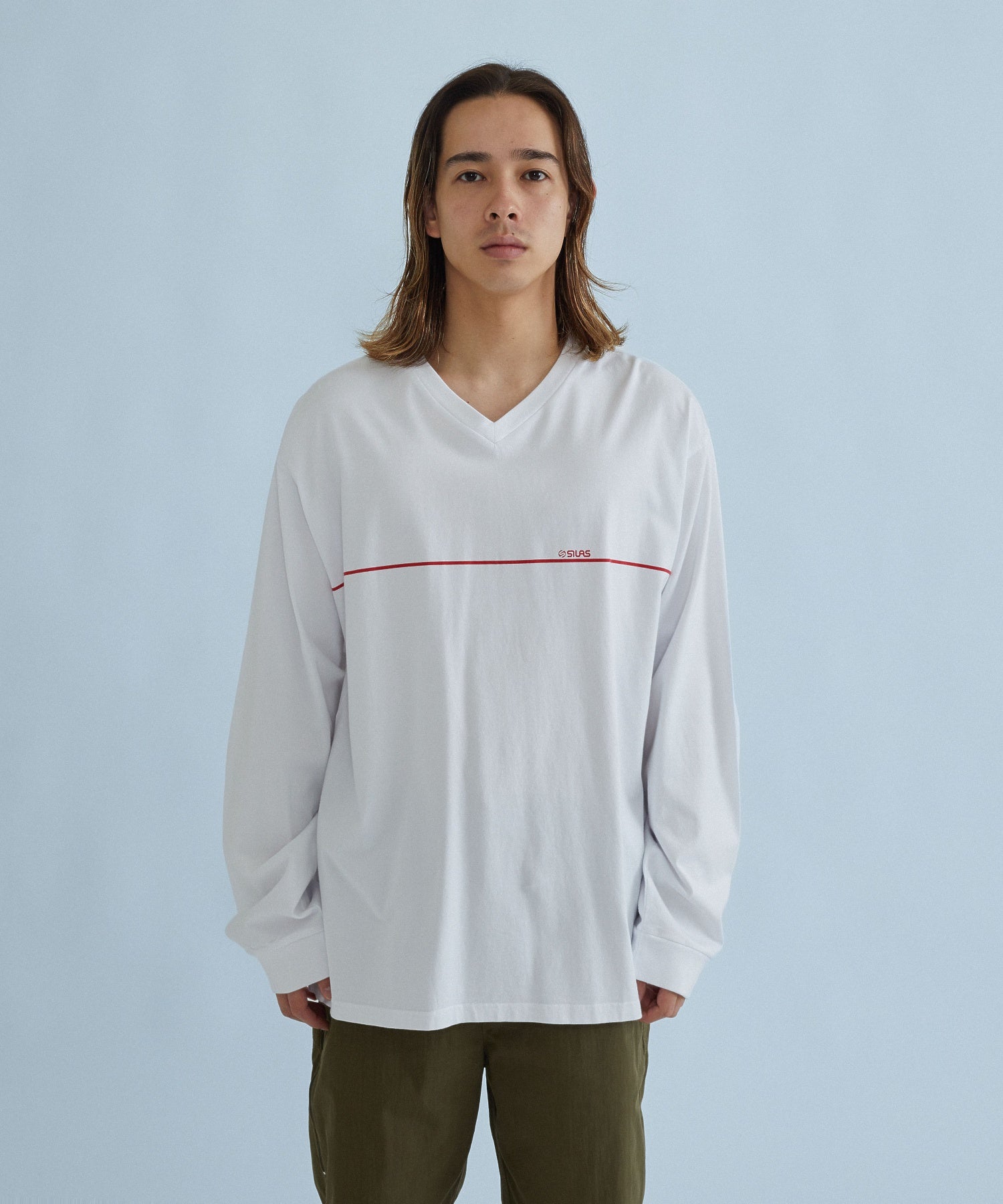 V-NECK L/S TEE