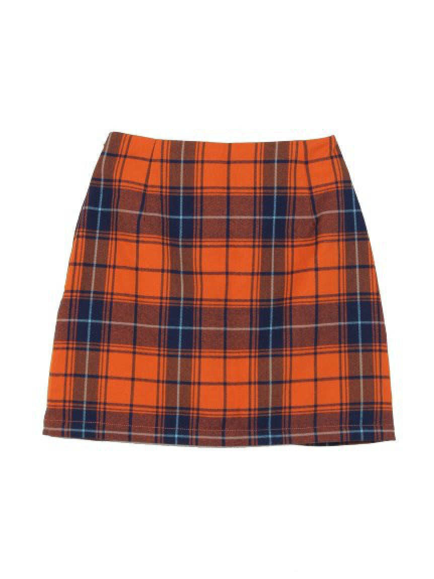 PLAID SKIRT X-girl