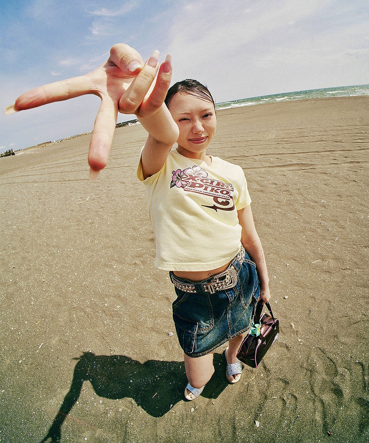 X-girl × PIKO S/S BABY TEE