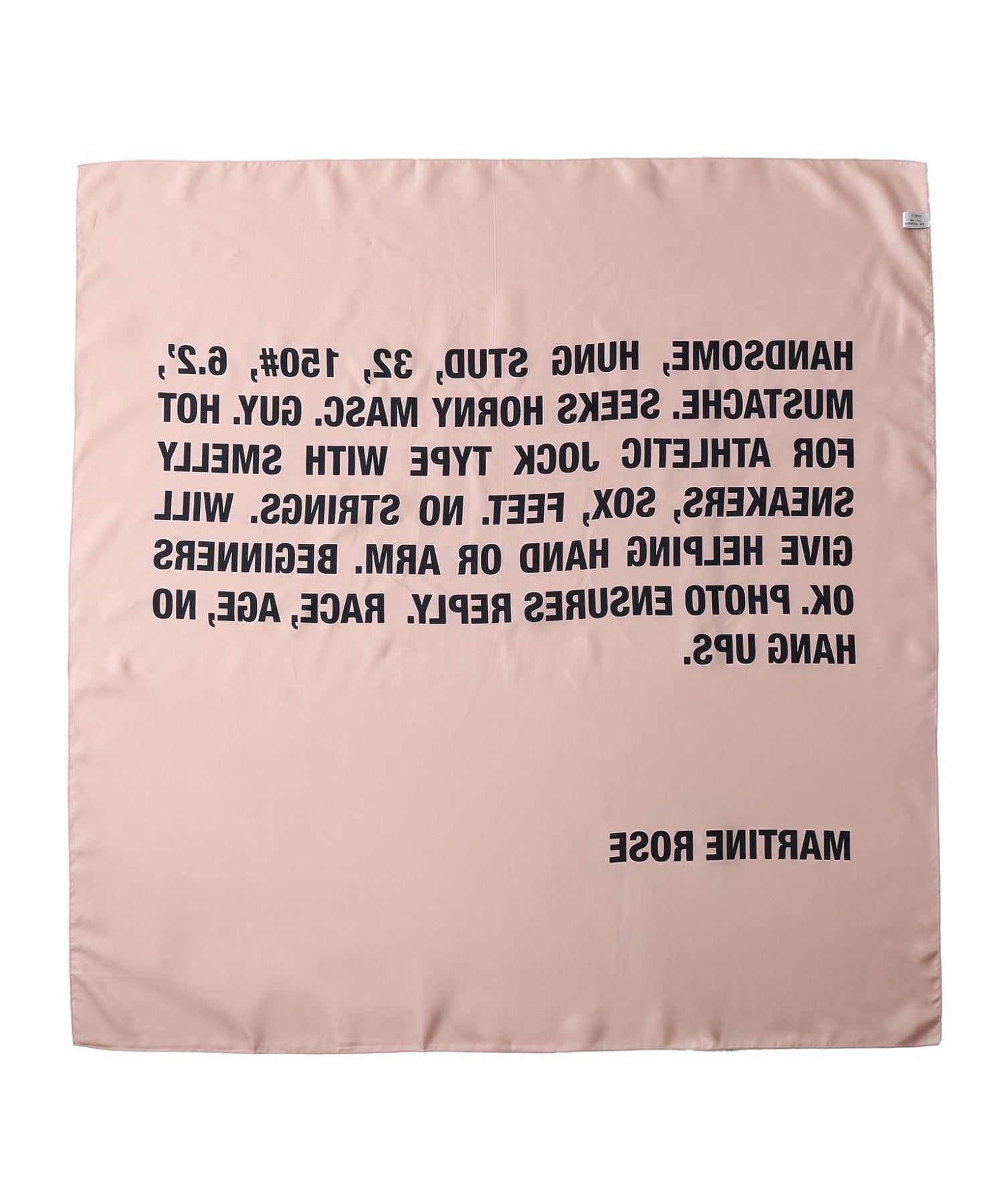 MARTINE ROSE/マーティン ローズ/CLASSIFIED SCARF 1230WF08