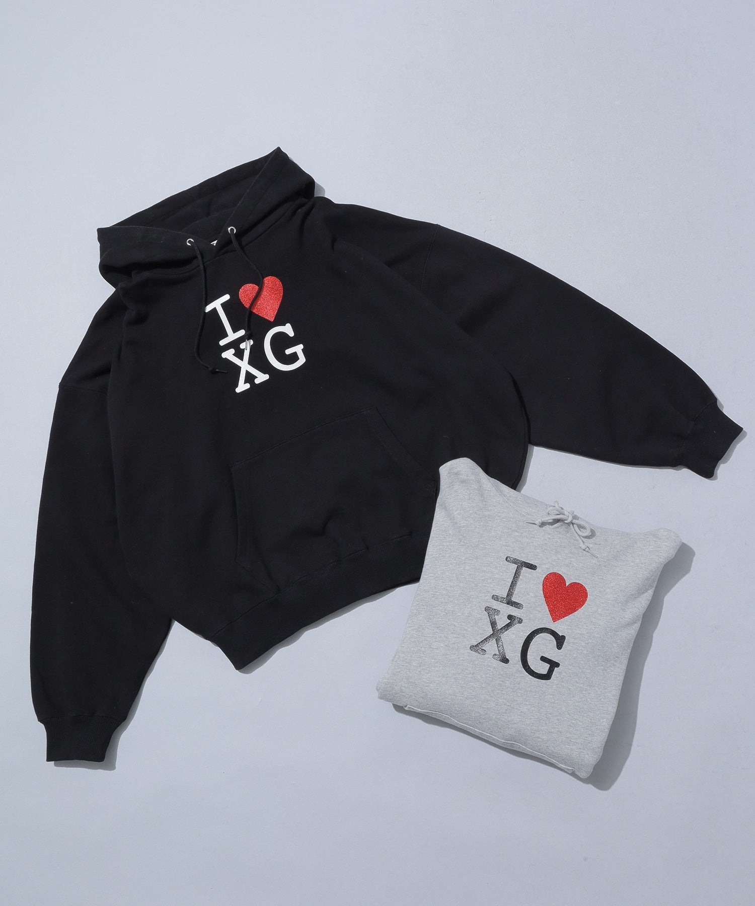 I LOVE XG LOGO SWEAT HOODIE