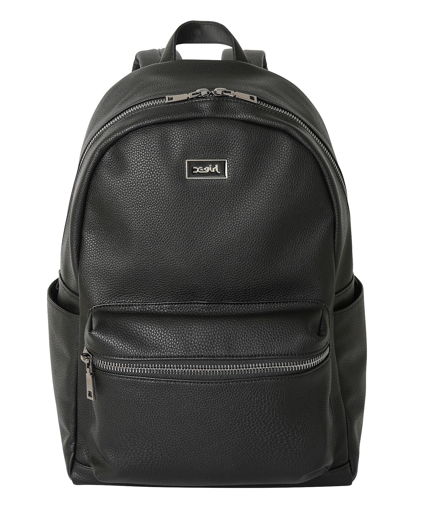 FAUX LEATHER BACKPACK