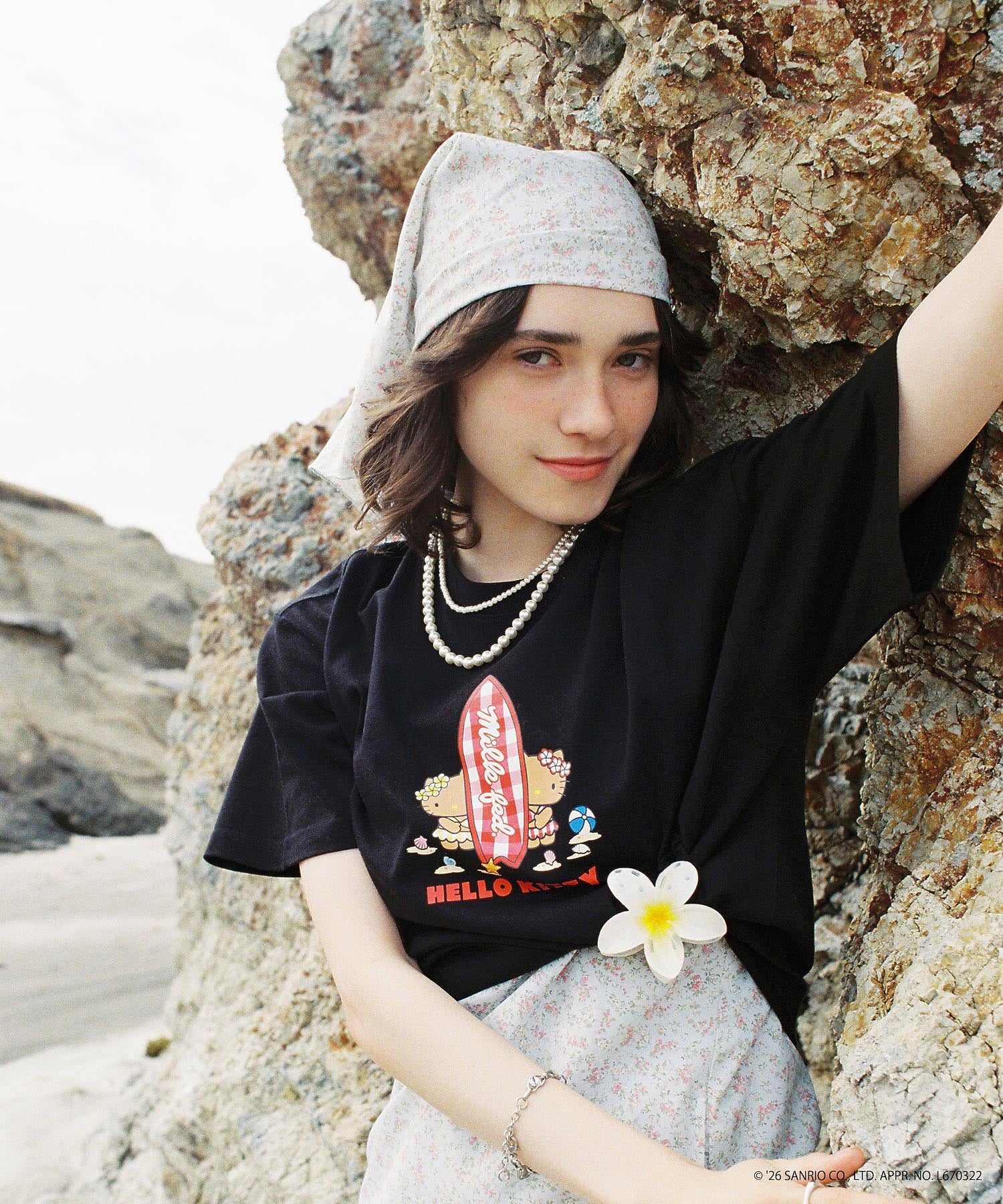 MILKFED. × HELLO KITTY SUN-KISSED SURF S/S TEE