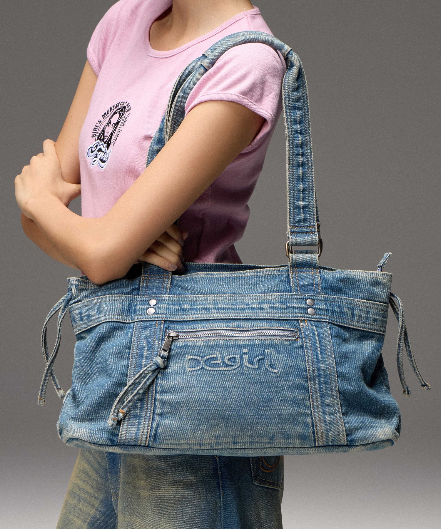 FADED MILLS LOGO SQUARE BAG