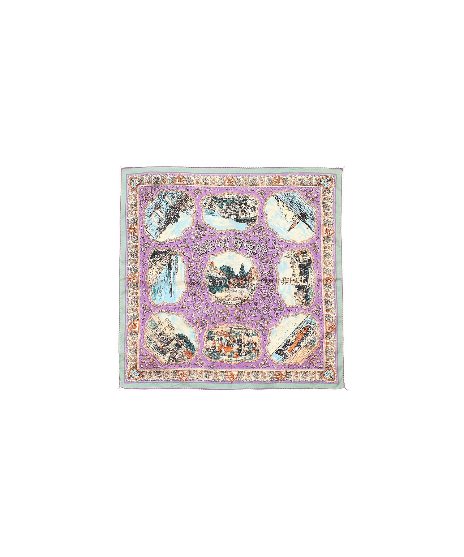 BINDU/Cotton Voile Wight Map Bandana