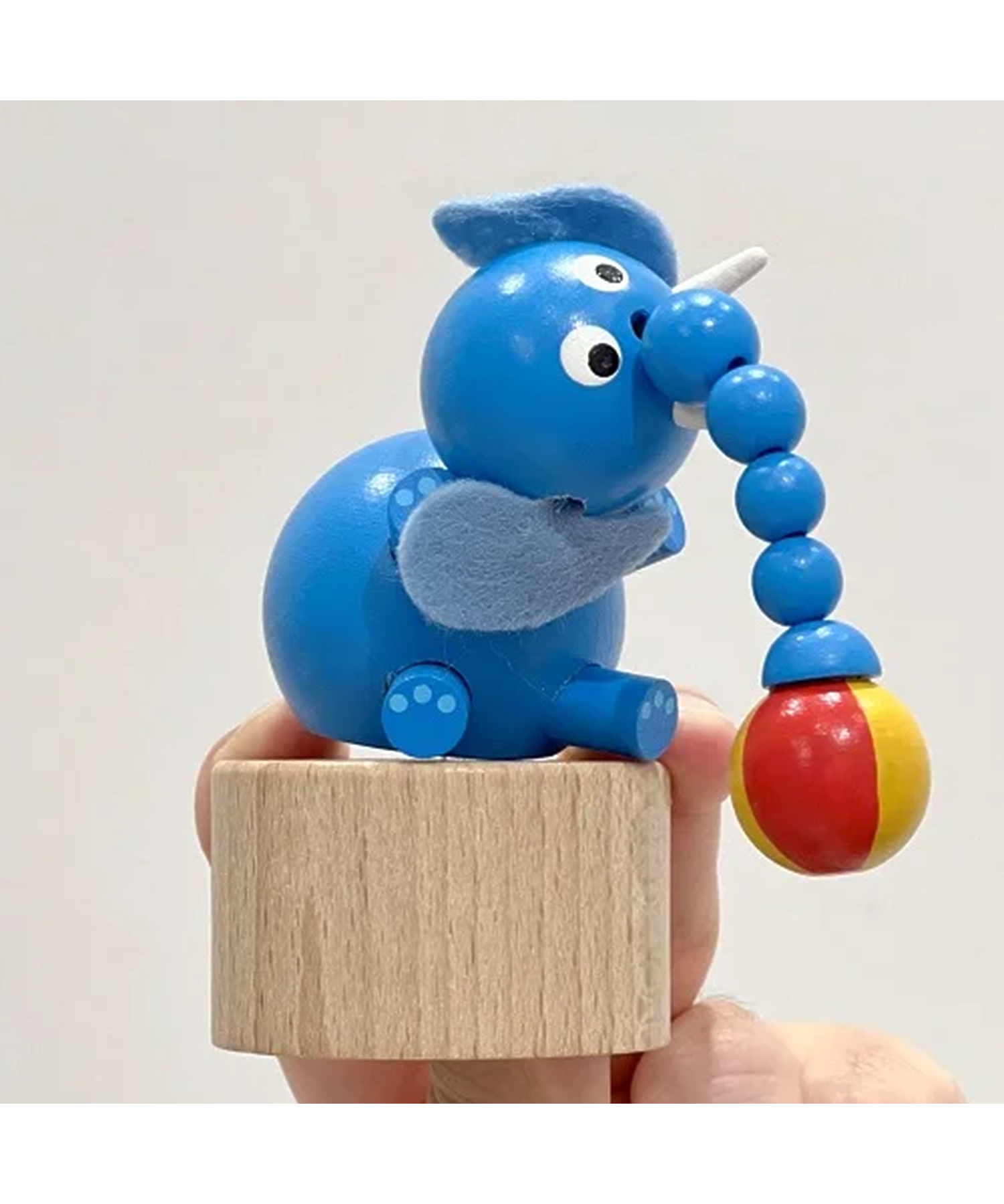 DETOA Push Up Toy Bule Elephant