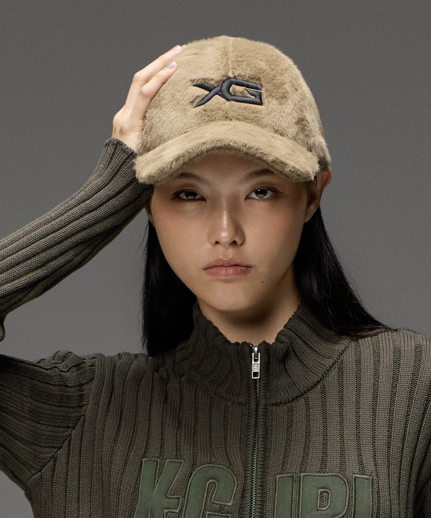 EMBROIDERED XG LOGO FUZZY CAP