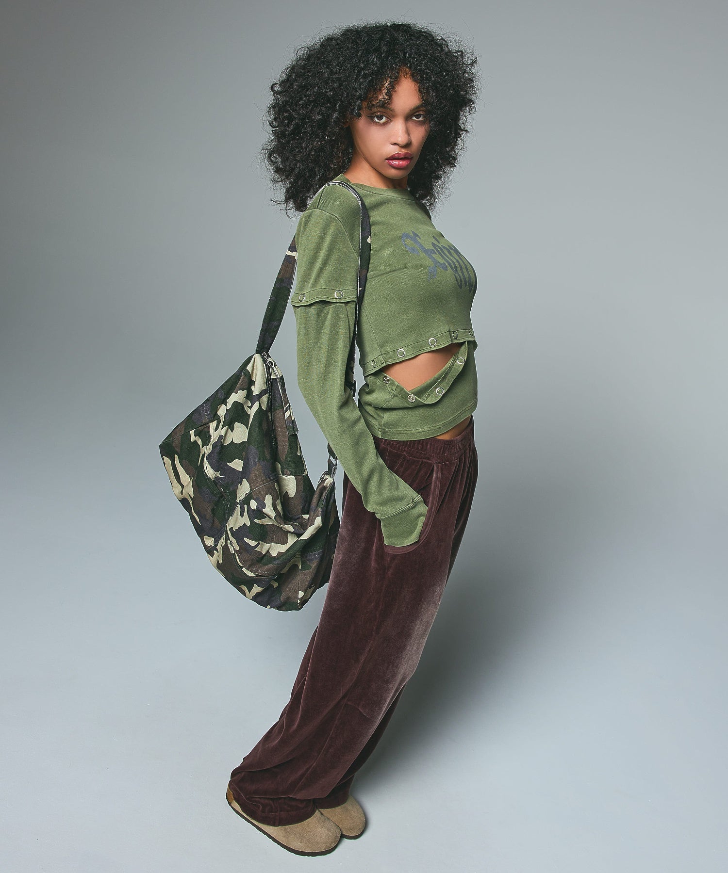 FADED VELOUR LOOSE FIT PANTS