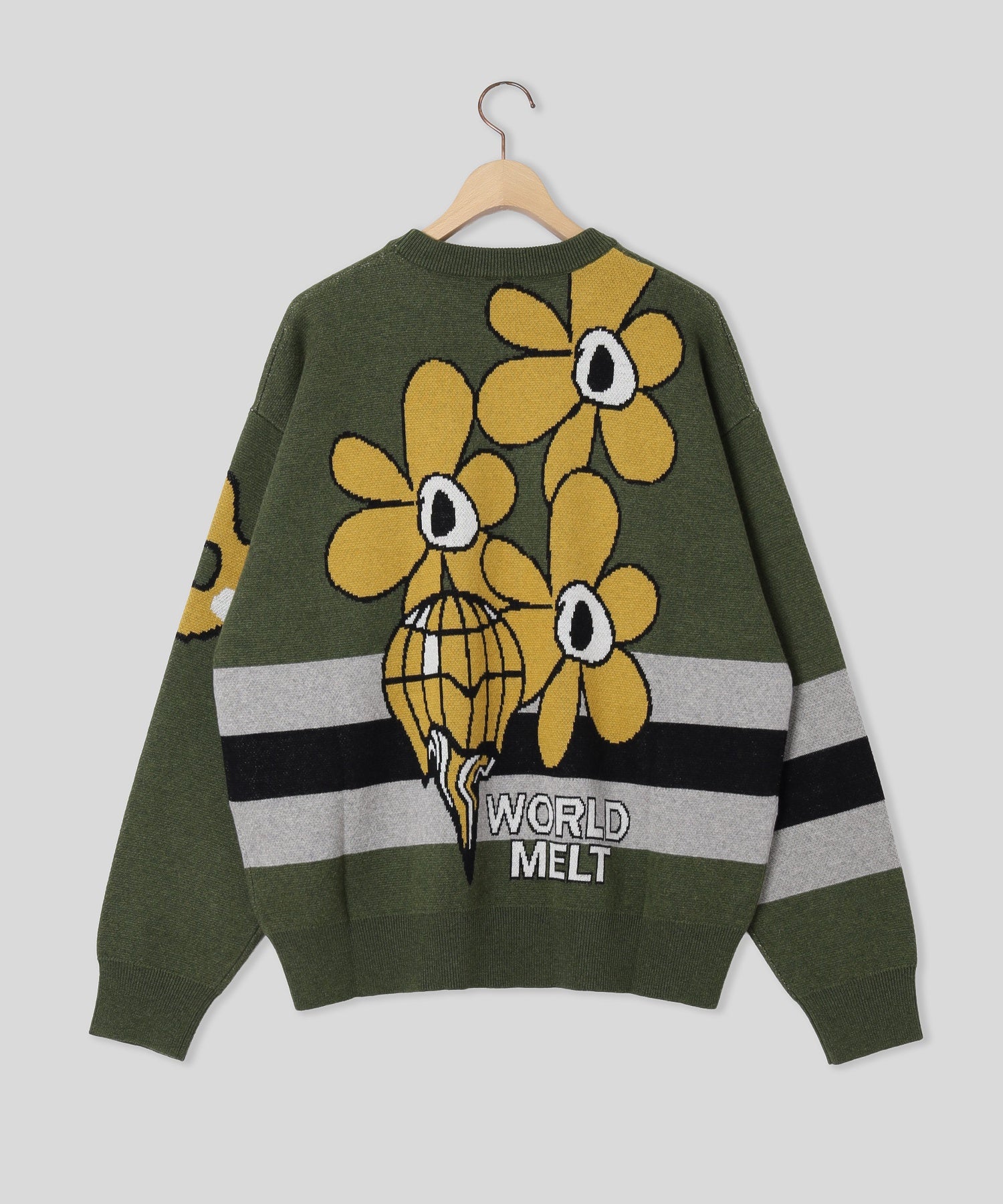 PERKS AND MINI/パークスアンドミニ/WORLD MELT KNIT CREWNECK 8645