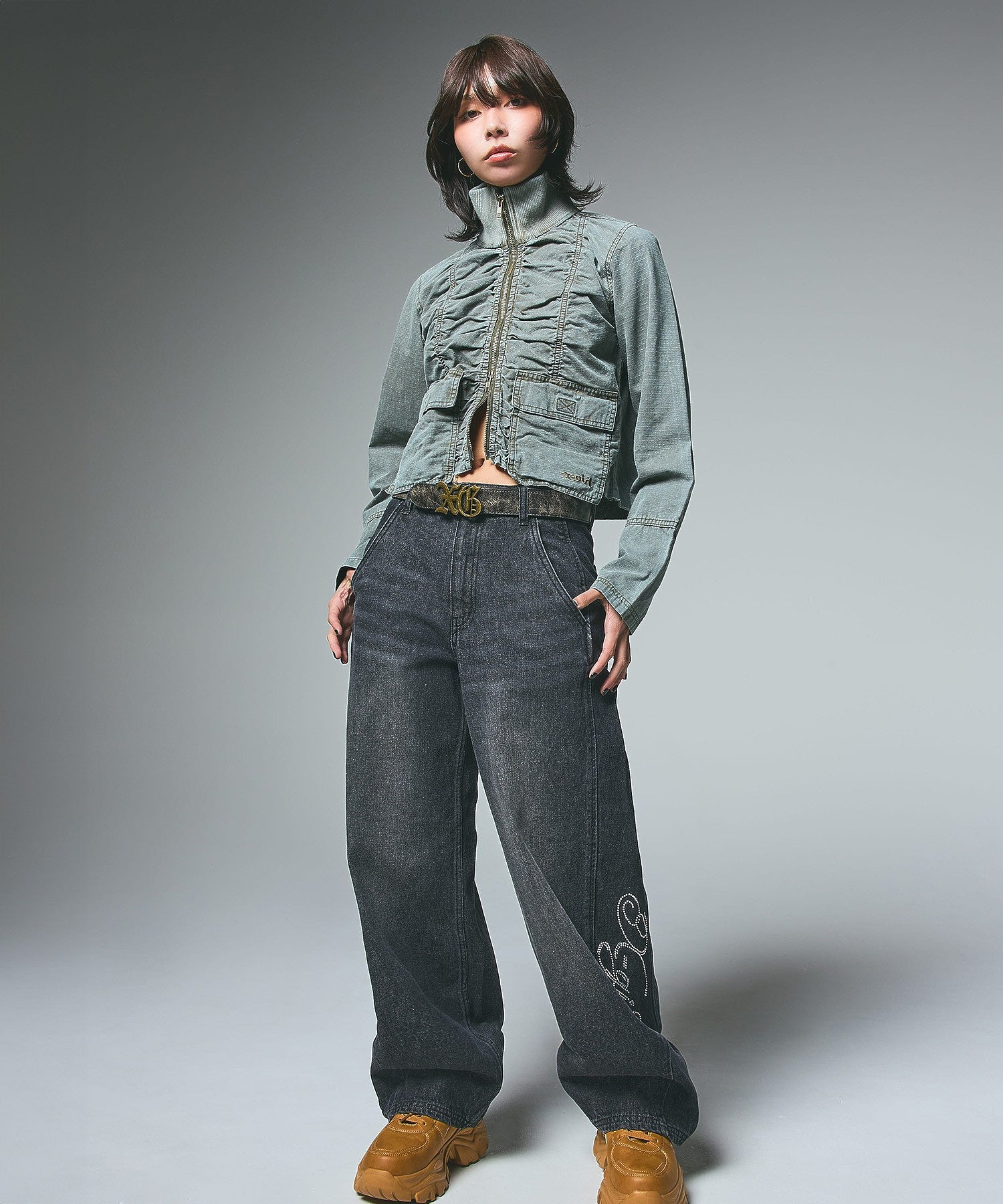 SHIRRING SHIRT JACKET