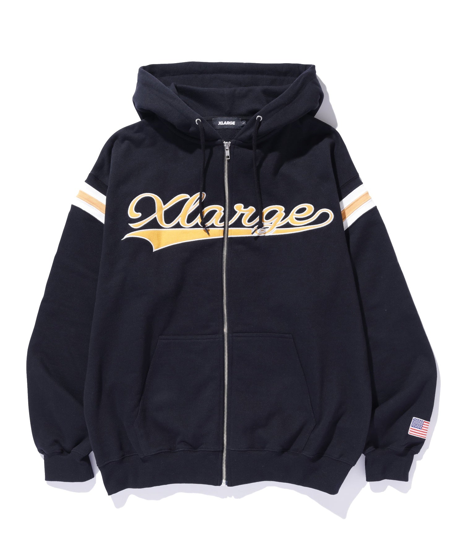 LINE ZIP UP HOODED SWEATSHIRT