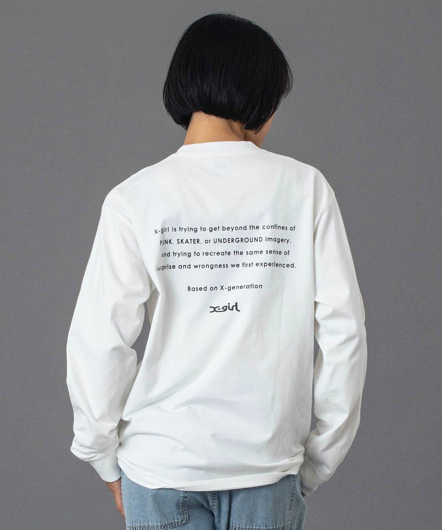 FACE AND WORDS L/S TEE