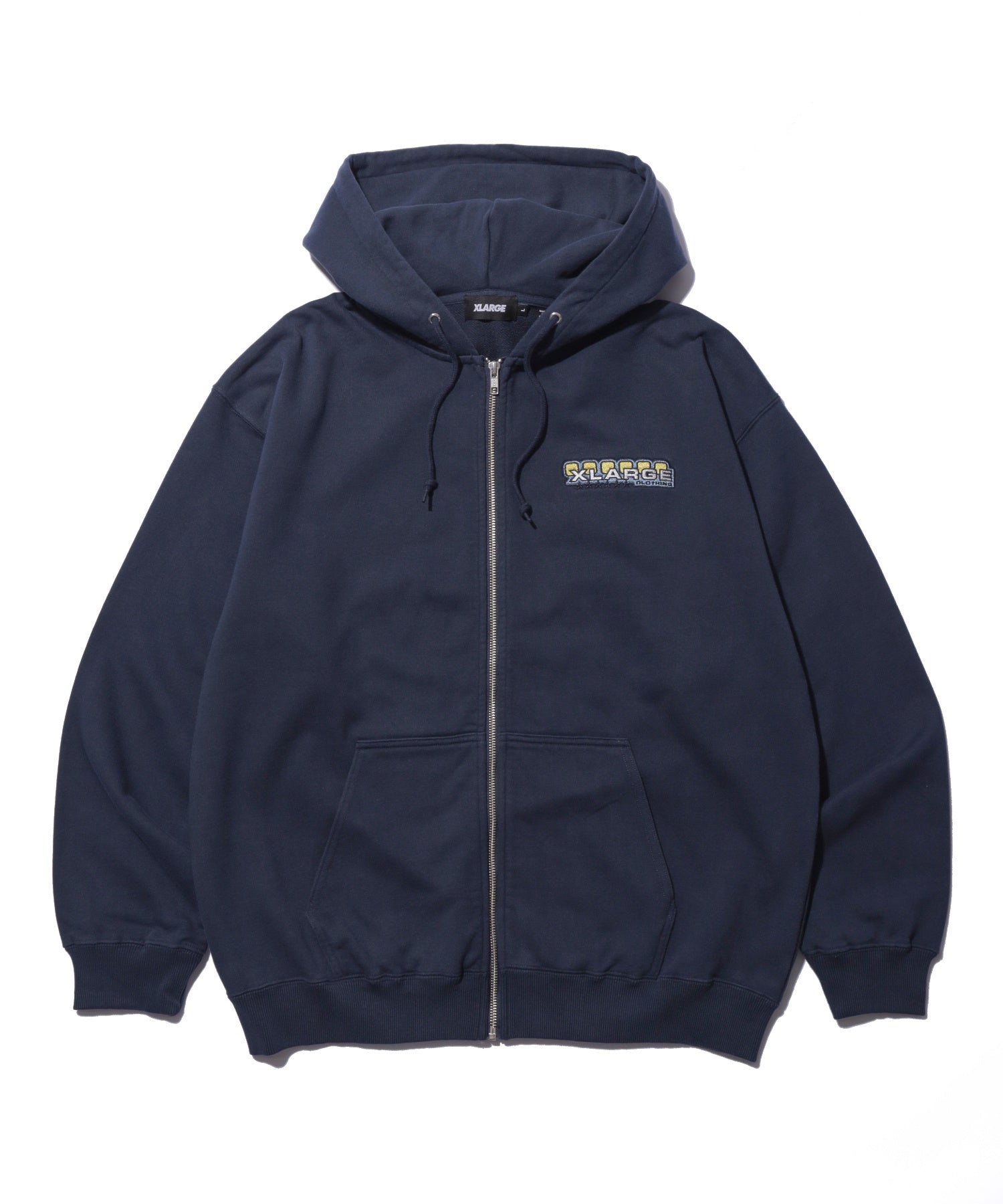 MULTI EMBLEM ZIP UP HOODED SWEATSHIRT