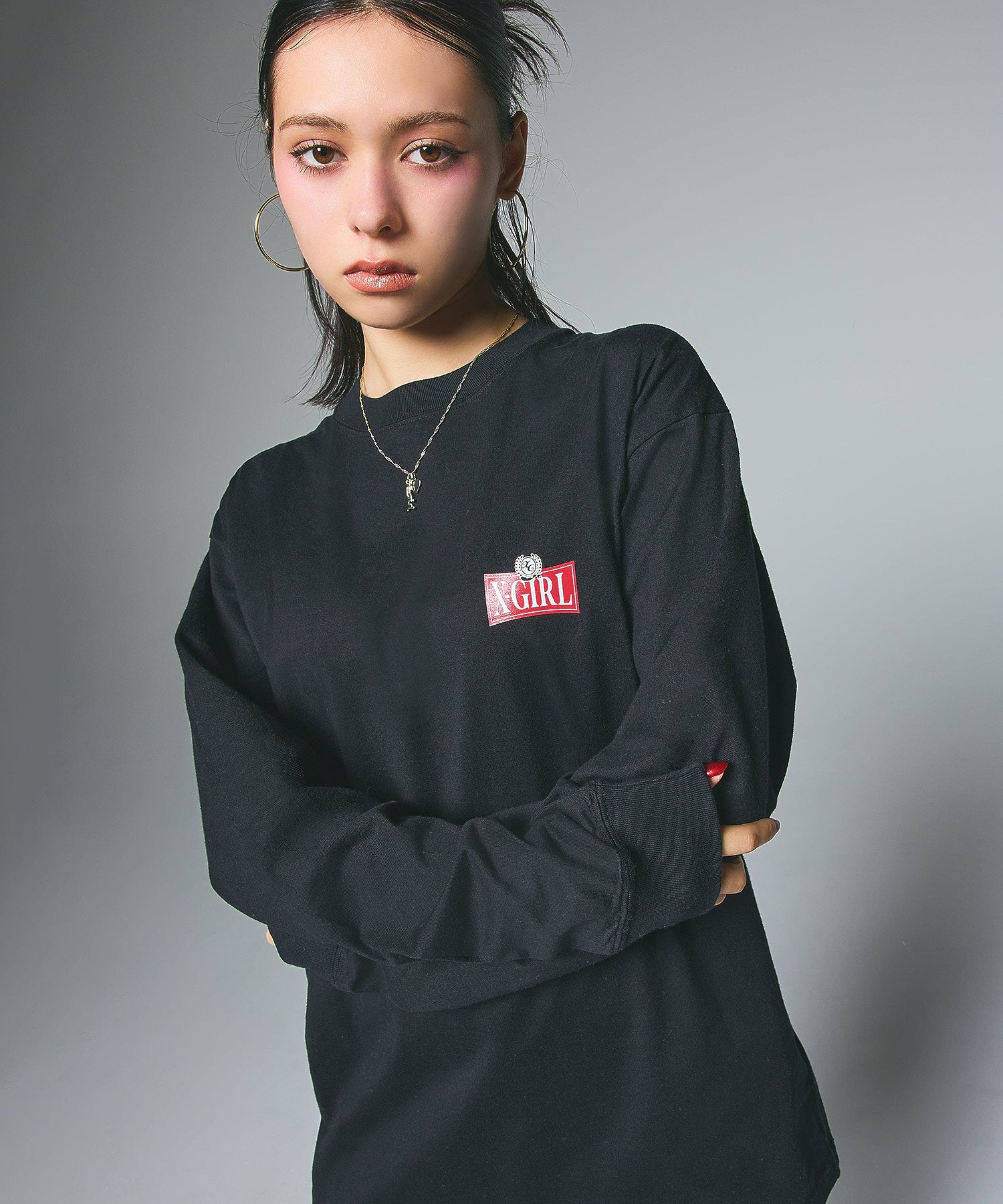 NARROW LOGO L/S TEE