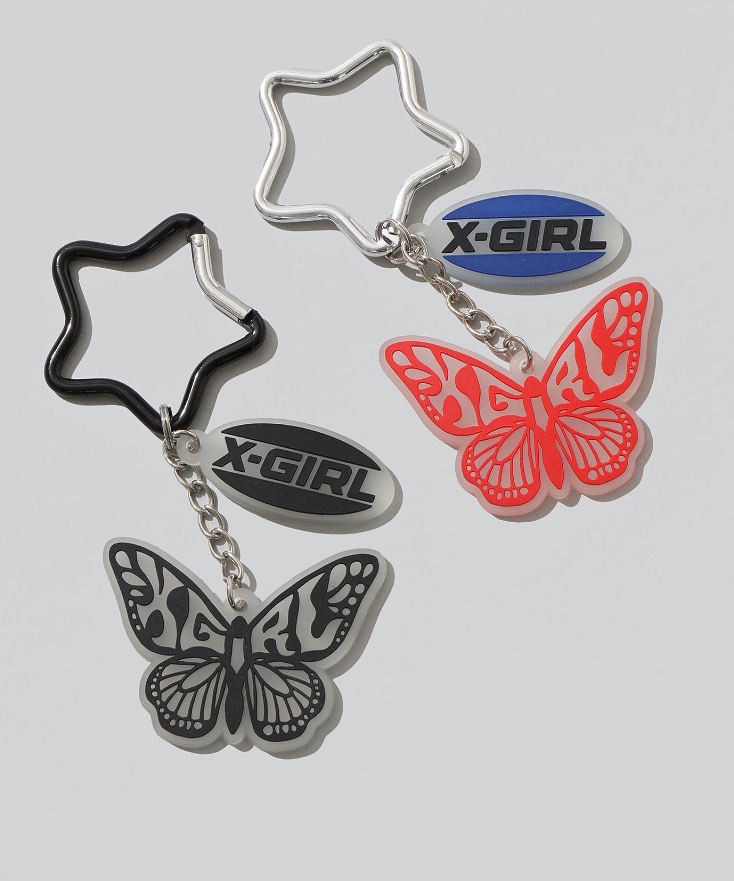 BUTTERFLY AND OVAL LOGO KEY CHARM