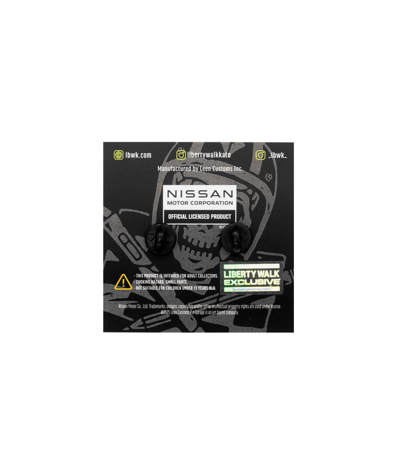 XLARGE×LIBERTY WALK Leen Custom Pin Badge