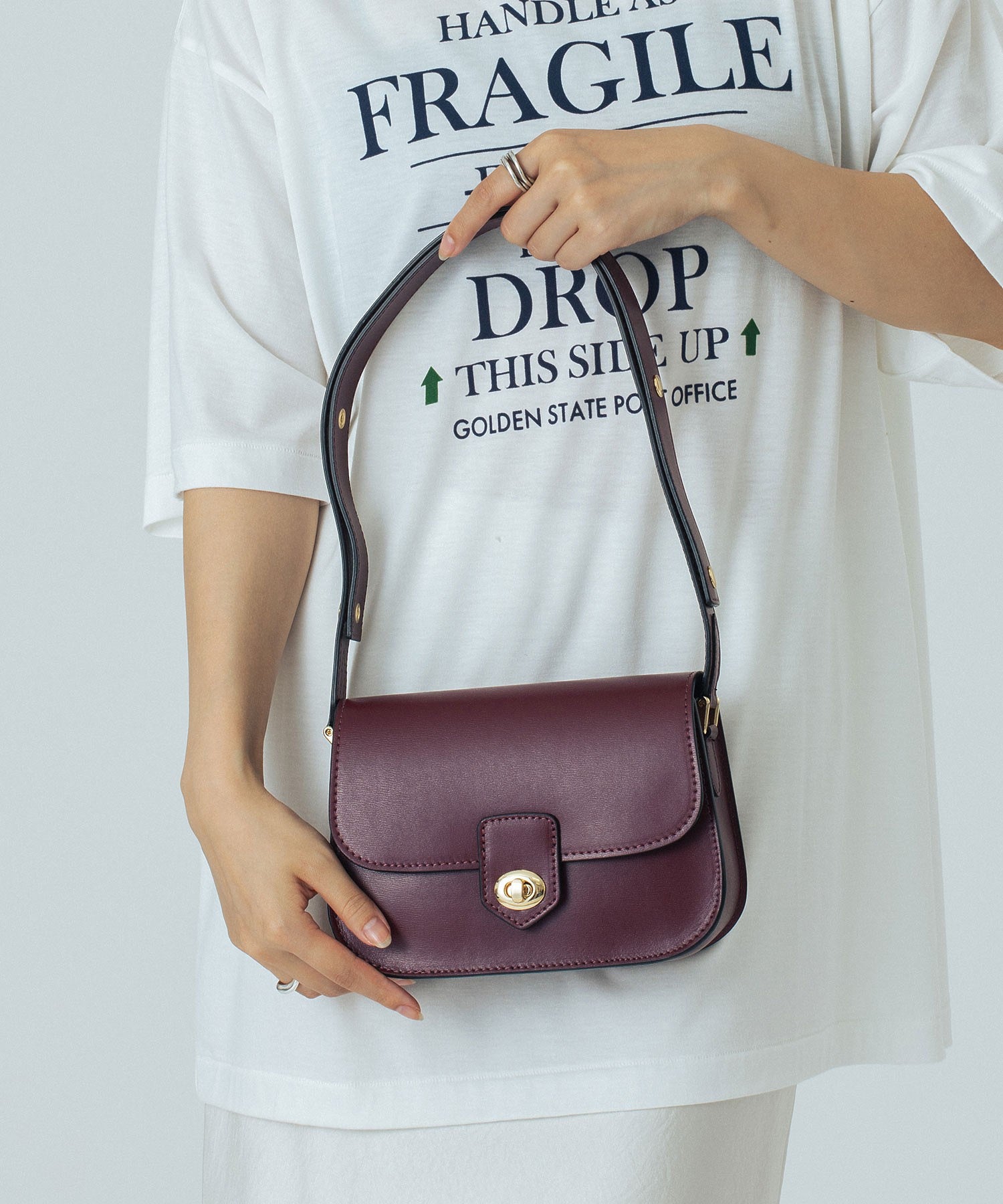 MILLELA FIRENZE/SMOOTH LEATHER SHOULDER BAG