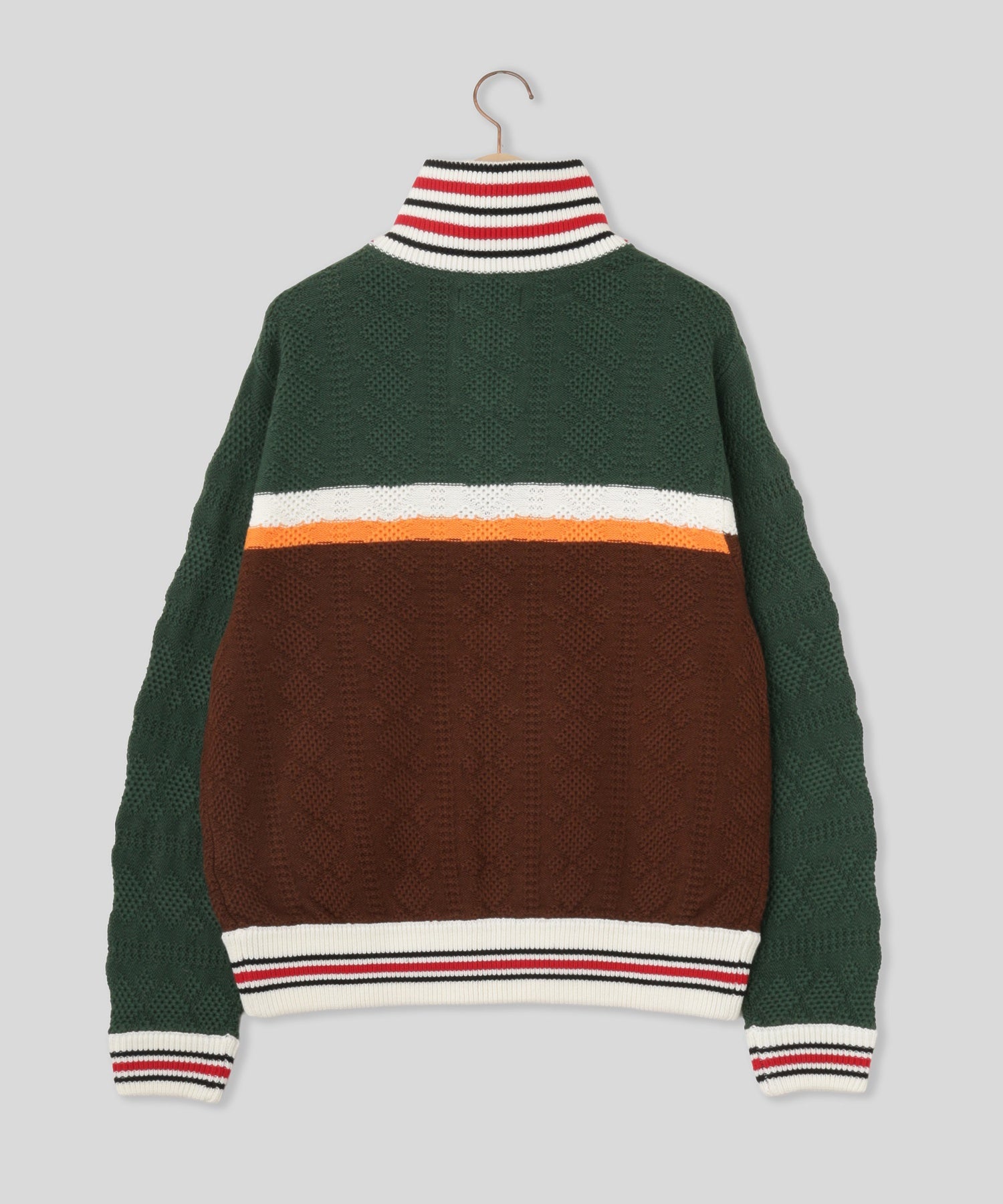RICE NINE TEN/ライスナインテン/MULTICOLOR KNITTED TRACK JACKET KN-MLTJK