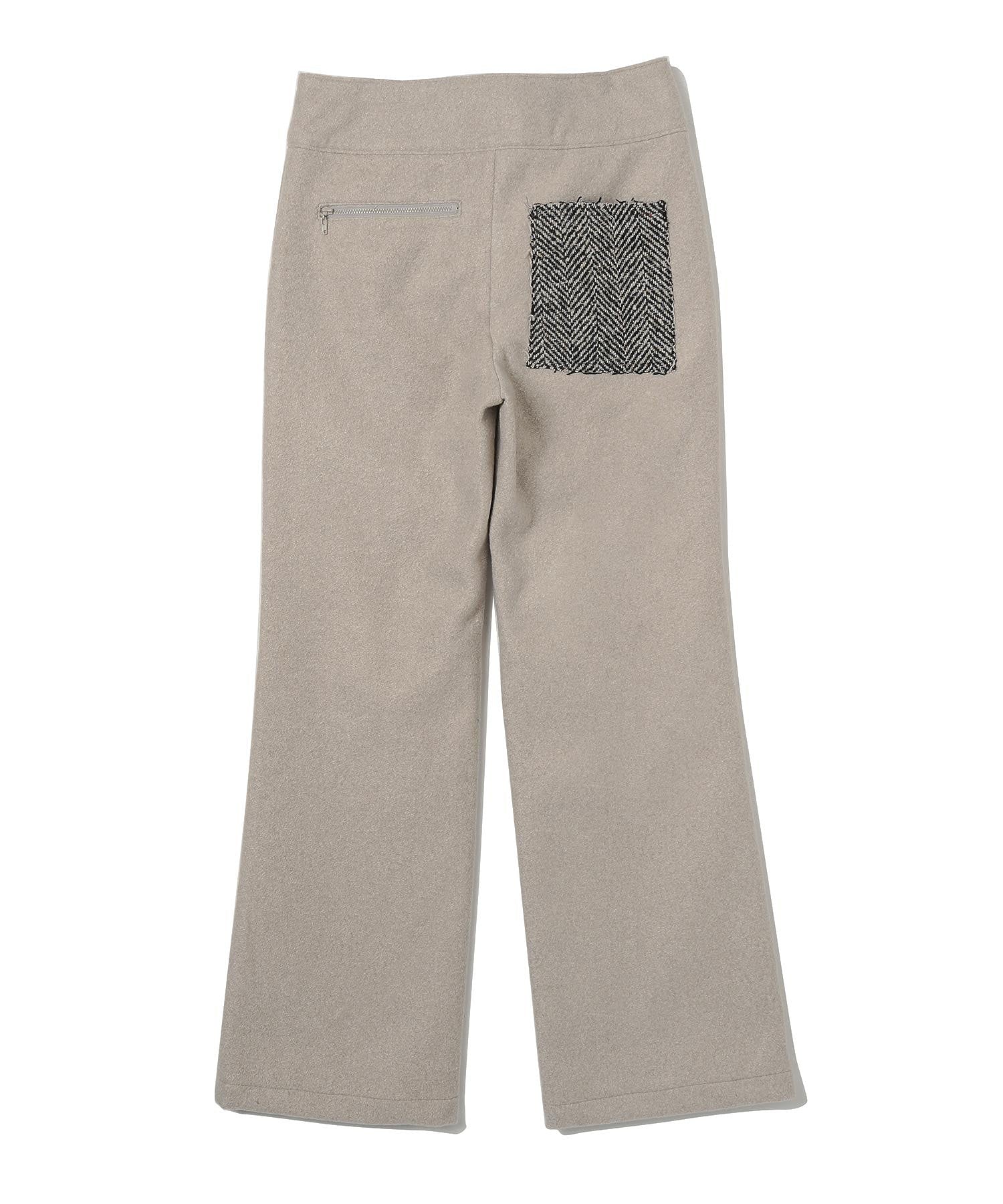 THE OPEN PRODUCT /ザオープンプロダクト/ RAW-CUT PATCHWORK PANTS/GTO224PT004