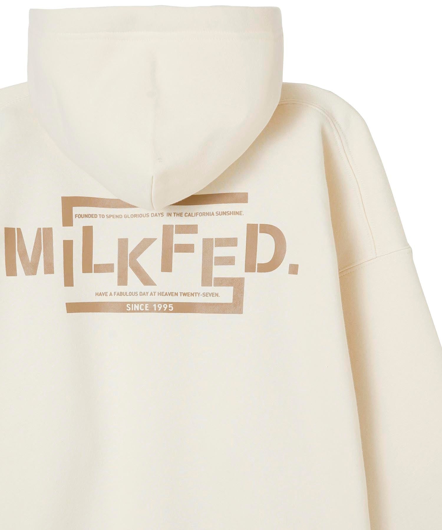 STENCIL BIG SWEAT HOODIE MILKFED.