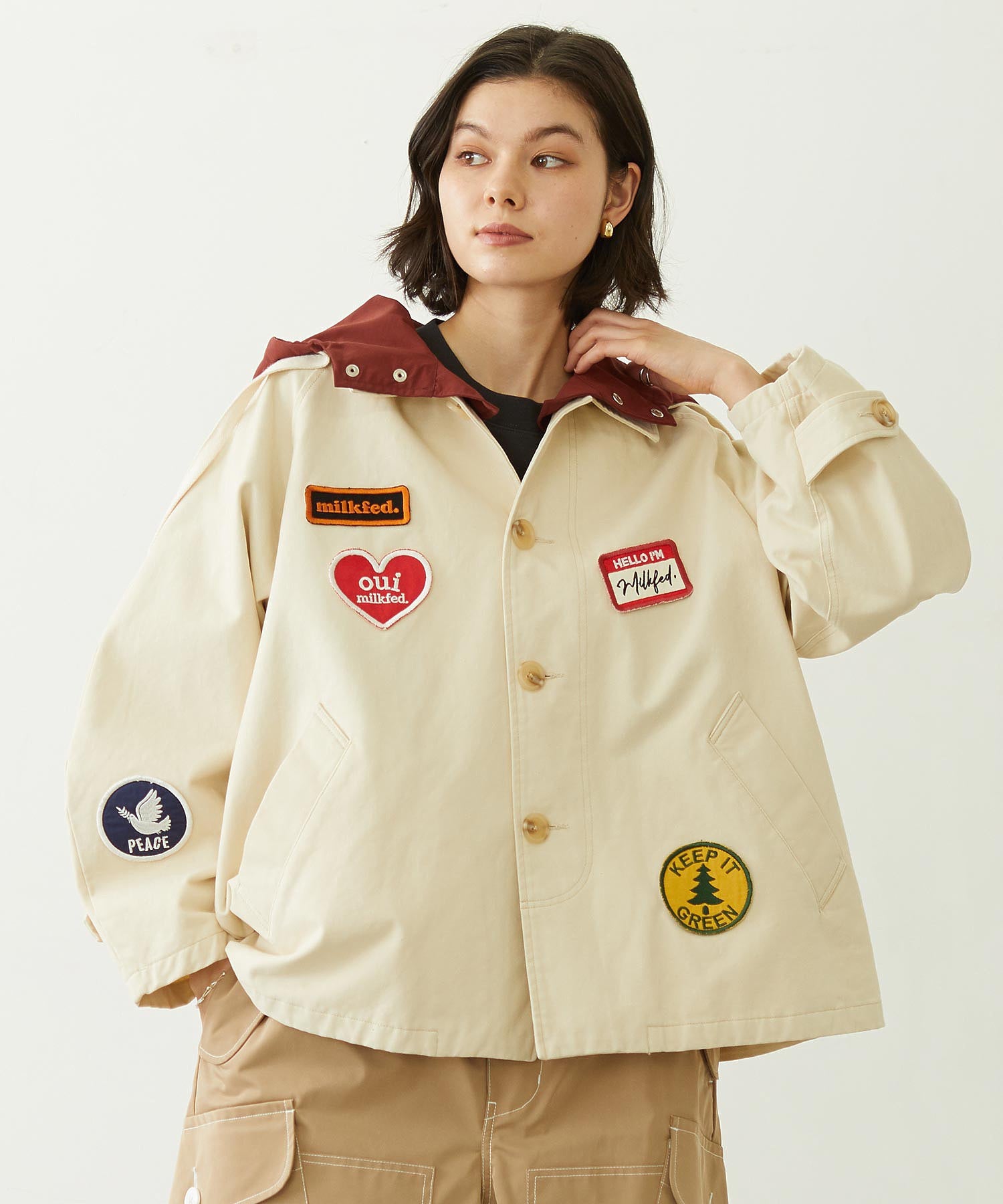 PATCH HOODED JACKET