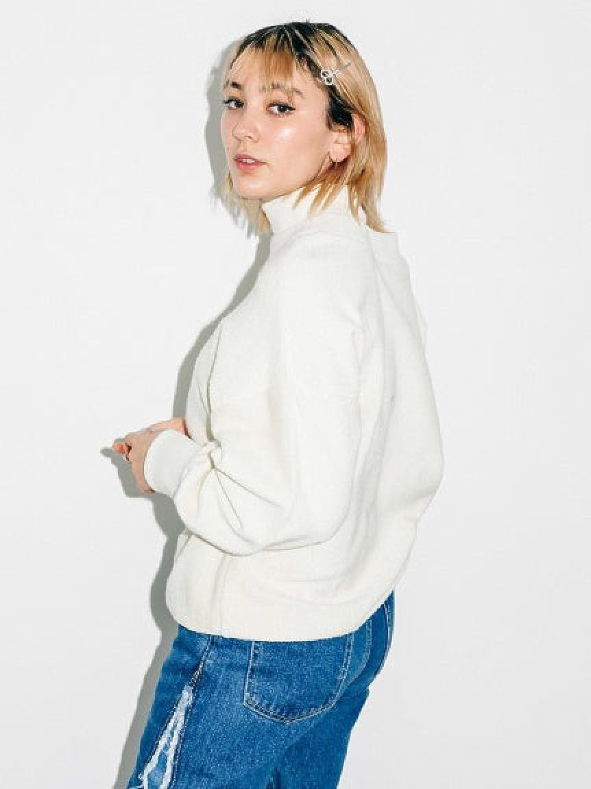 DISTRESSED COLLAR TOP X-girl