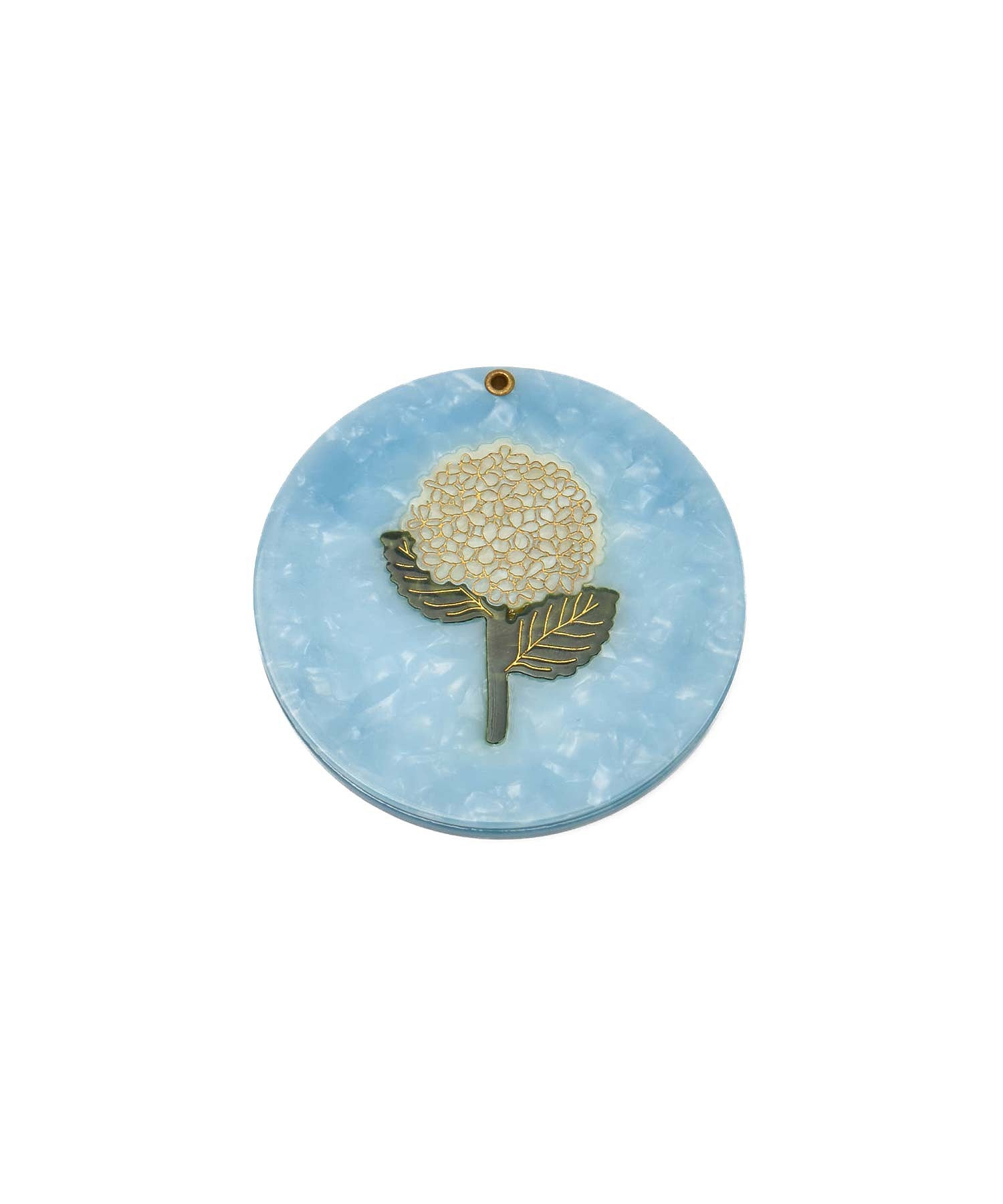 SOLAR ECLIPSE/HAND-PAINTED COMPACT MIRROR
