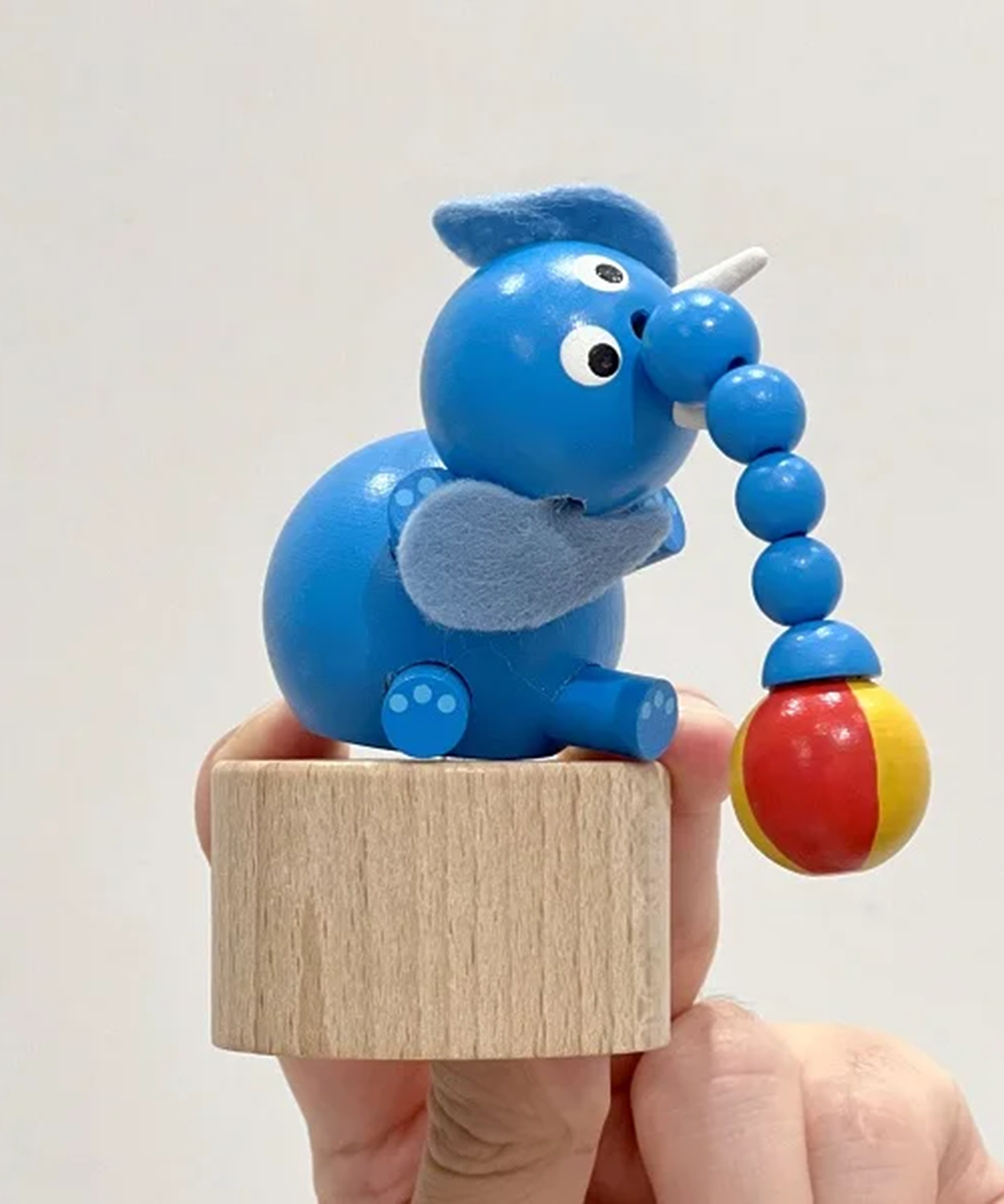 DETOA Push Up Toy Bule Elephant