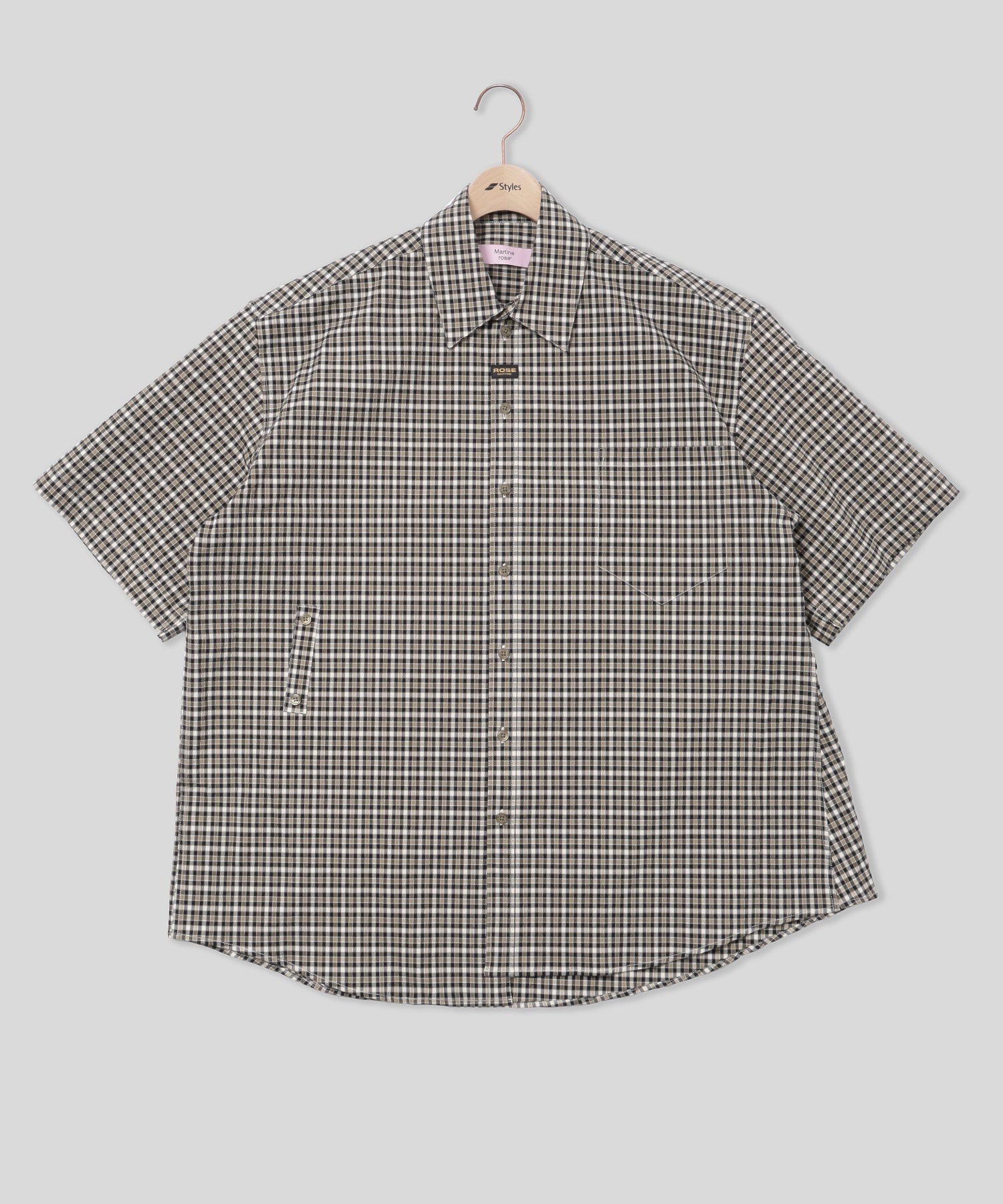 MARTINE ROSE/マーティン ローズ/S/S BOXY WRAP SHIRT 440WS41064