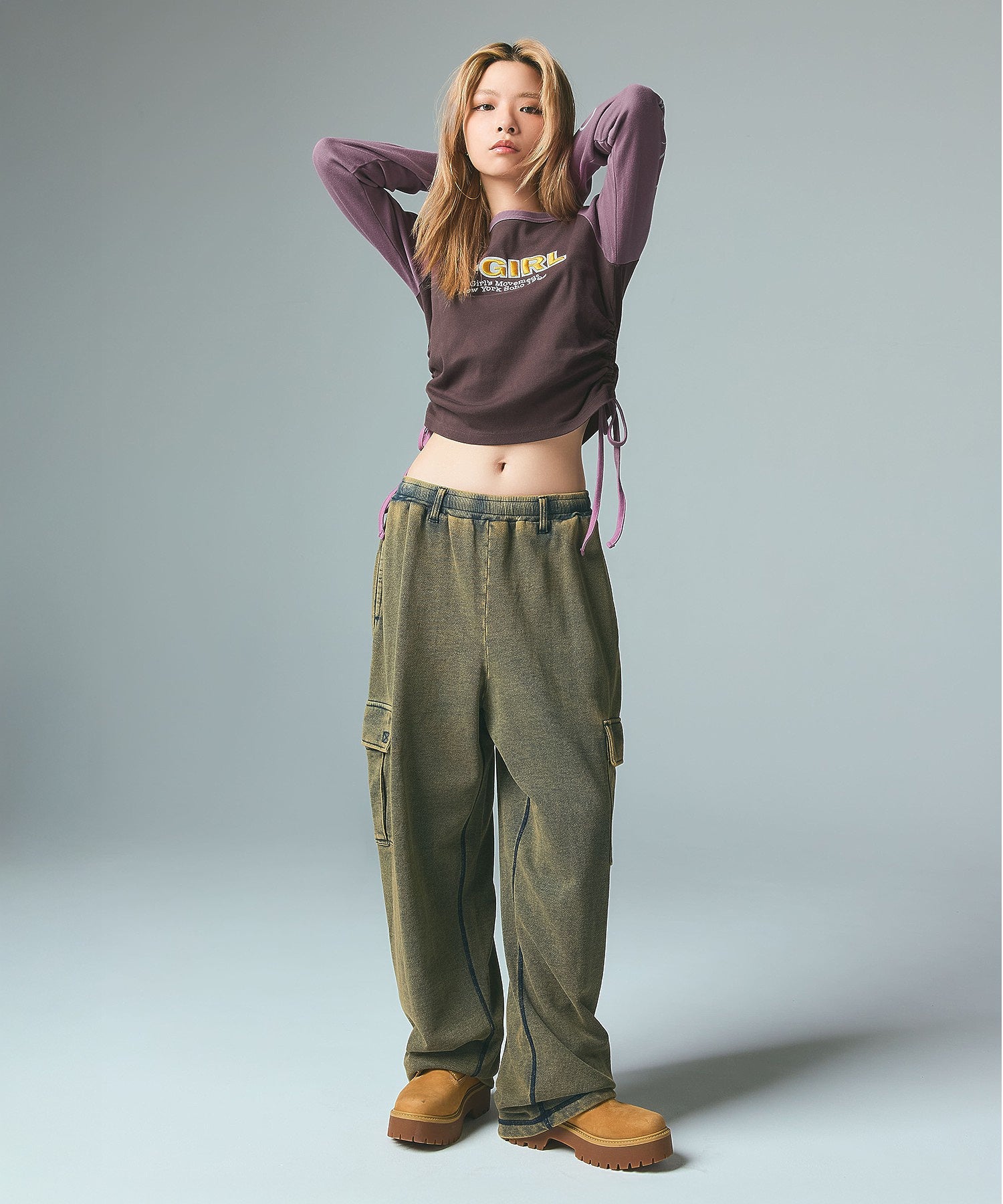 ORNAMENT HEART SLEEVE RAGLAN L/S BABY TEE